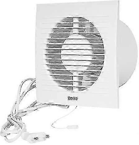100-mm-luftabsauger Mit Kabel – Geräuscharmer, Wandmontierter Luftabsauger Für Küche, Bad, Wohnbereich Und Toilette – Effiziente Belüftungslösung (neu).
