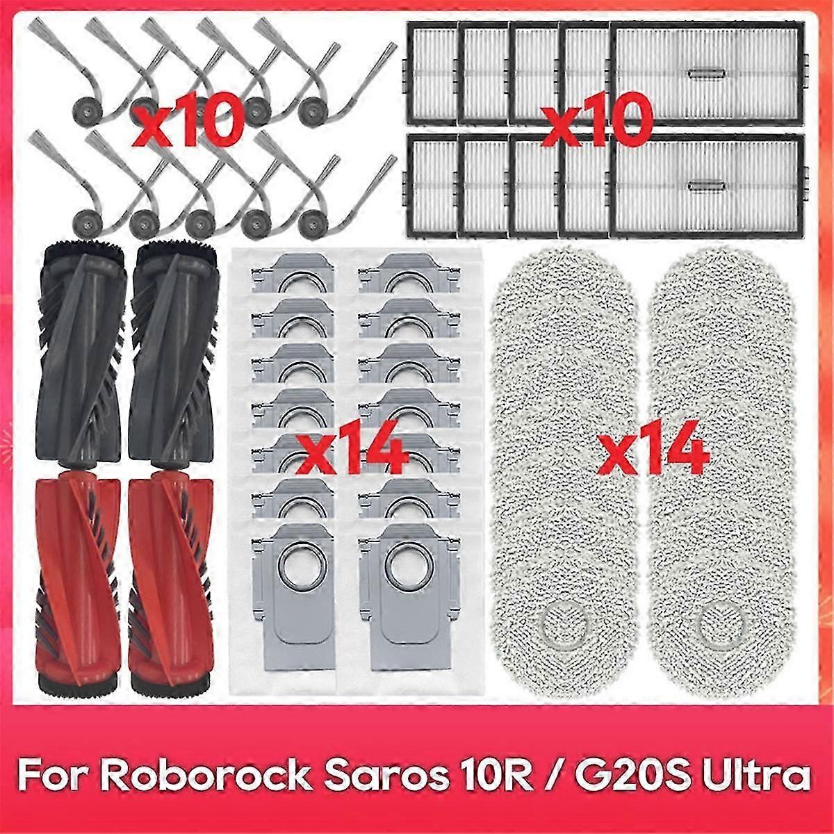 Zubehör Kompatibel Mit Roborock Saros 10r, S9 Maxv Slim Und G20s Ultra