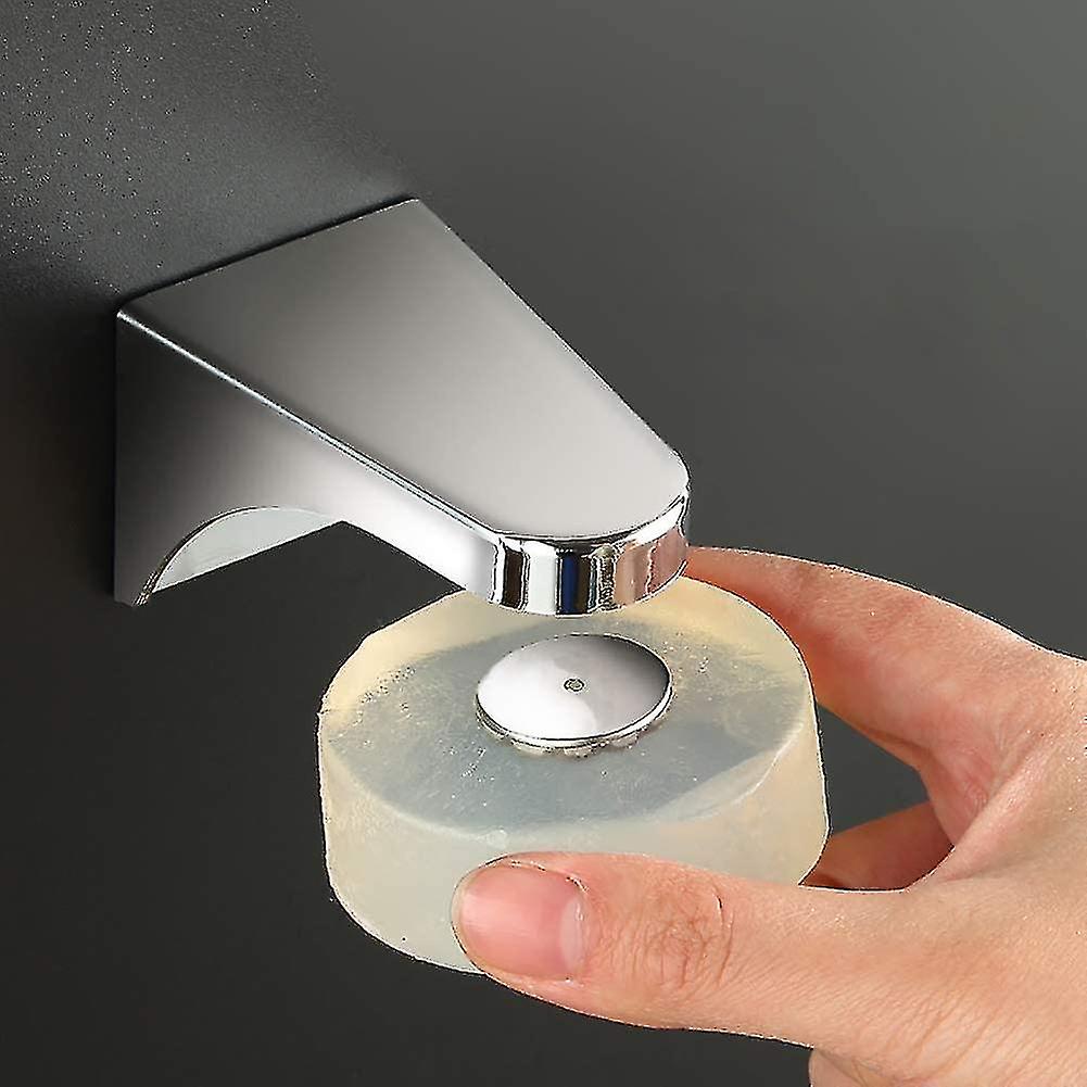 Weiße Magnetische Seifenhalter (2er-set) Aus Edelstahl Mit 4 Deckeln, Für Spüle, Küche Und Badezimmer.