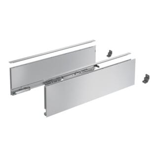 AvanTech you Set Zarge Höhe 139 mm, nl 400 mm, silber o. Frontbef.