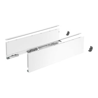 AvanTech You Schubkasten Set Schubkasten Set Höhe 139 - Schubkastensystem Nennlänge 400mm, Stahl weiß - Hettich