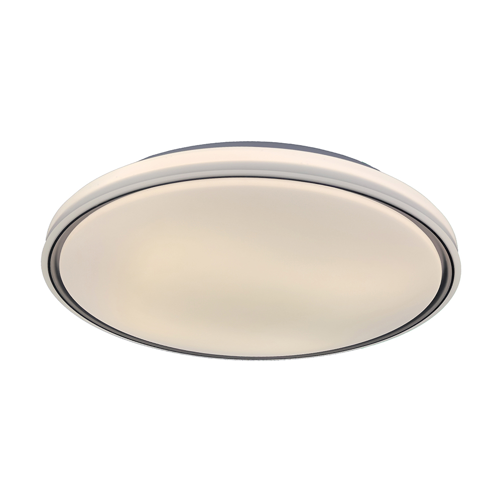 V-tac 60w 6000 Lm Cct Dimmbare Led-deckenleuchte Mit Fernbedienung, Schwarzem Rahmen 24202