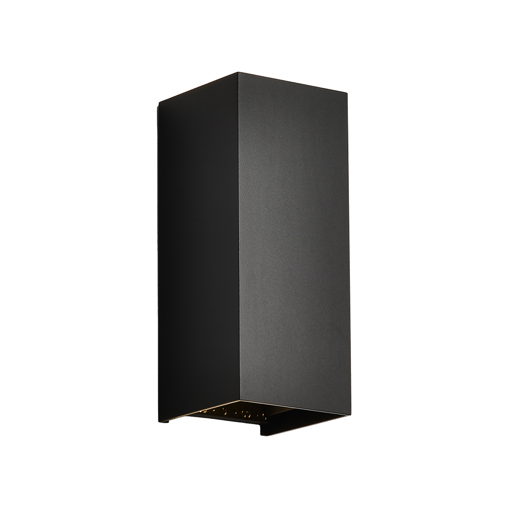V-tac 10w Rechteckige Schwarze Led-außenwandleuchte, Farbtemperatur Einstellbar (nach Oben/unten), Schutzart Ip65, Artikelnummer 24346