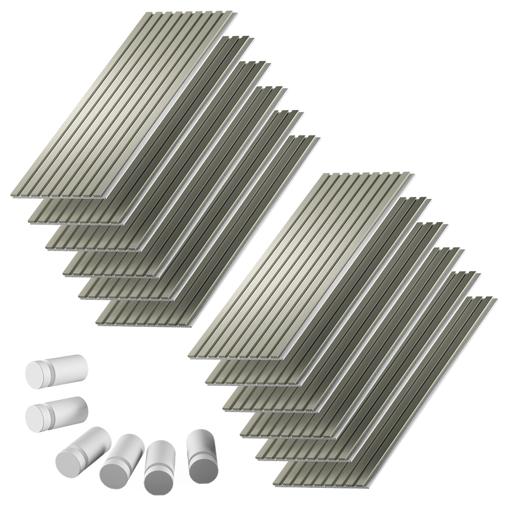 Akustikpaneel Sonoa, Salbeigrün/weiß, 12er Set, Vicco