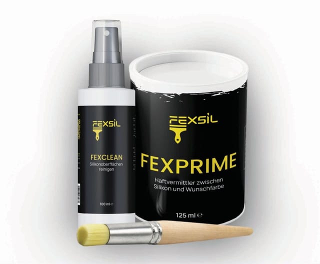 FEXSIL Set Haftgrundierung 125 ml, Fugenreiniger 100 ml, Pinsel Grundierung