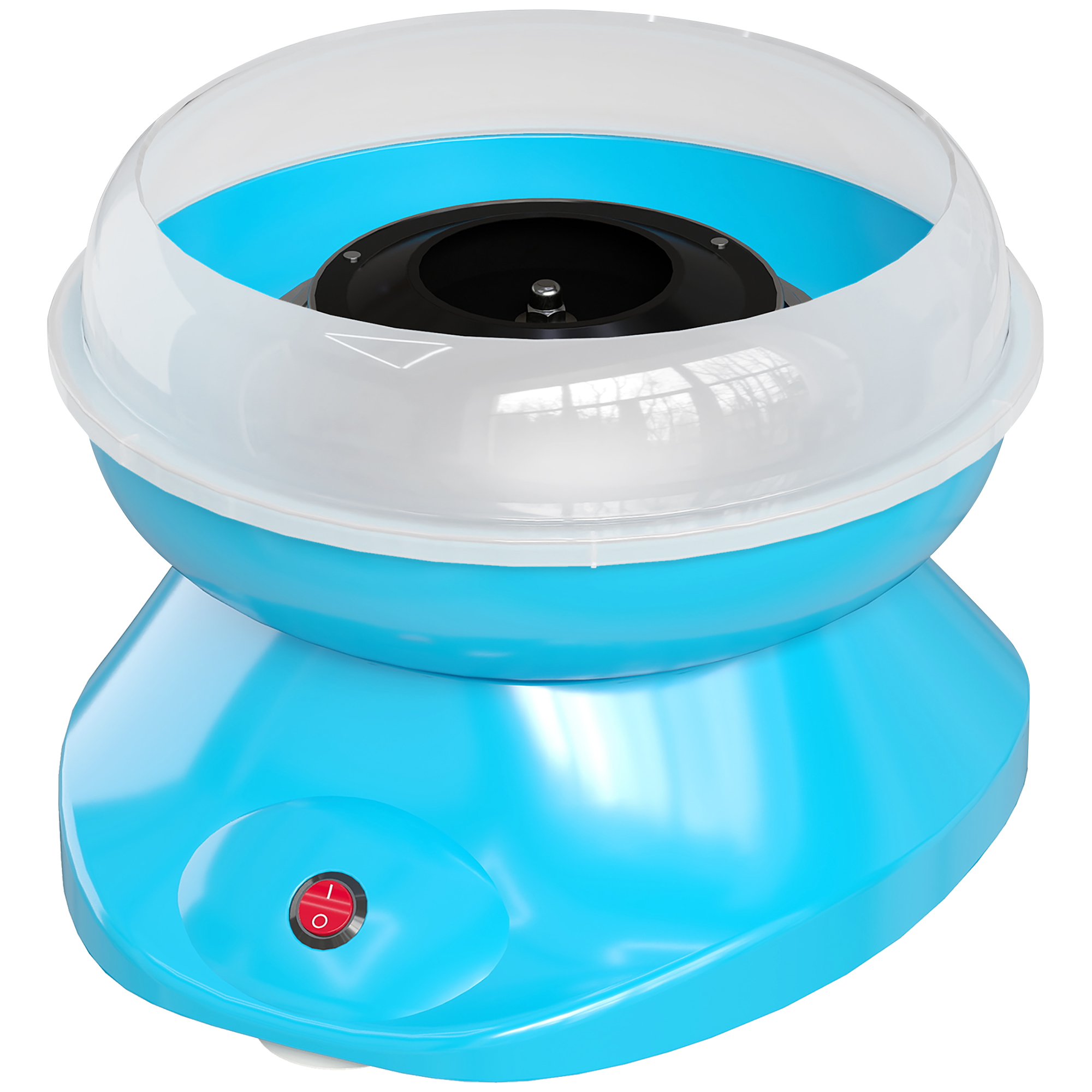 Zuckerwattemaschine Für Den Hausgebrauch. Aus Polypropylen, Edelstahl Und Aluminium. 450–550 W. Ideal Für Partys. 27 X 26 X 18 Cm. Blau.