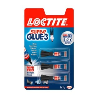 Mini Trio Sofortkleber – Packung 3x1g 2640065 - Loctite