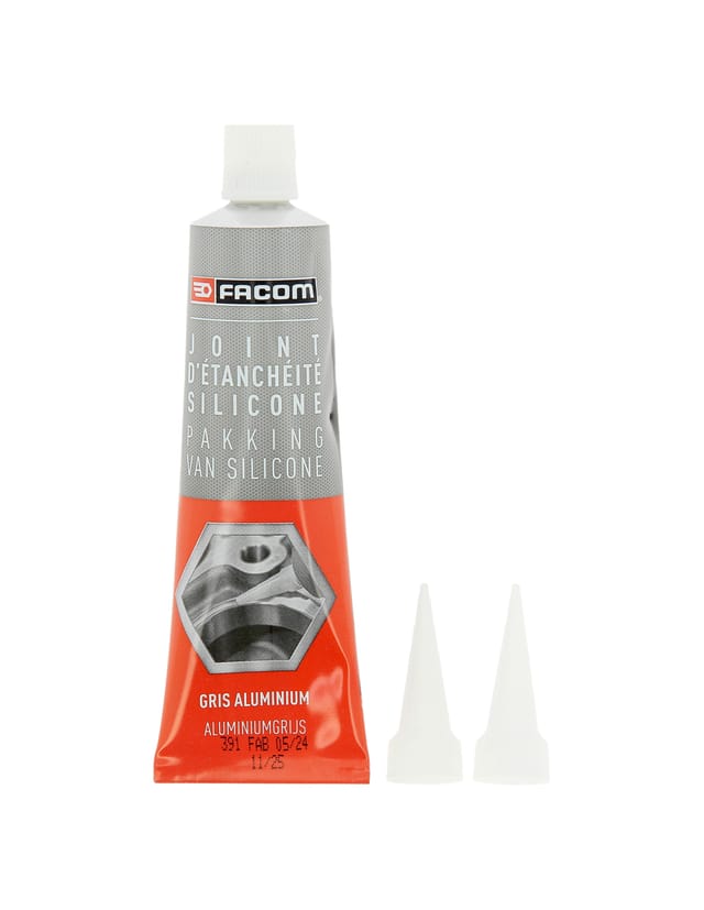 Facom Silikon-Dichtung grau Aluminium 100 g Dichtstoff
