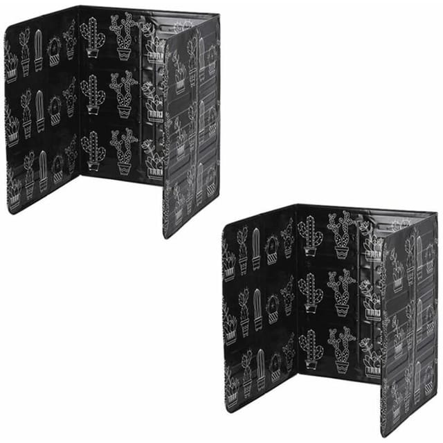 Set mit 2 Shield Guard Spritzschutzblechen aus Aluminium für die Küche. Schutz vor Spritzern und Gasen.