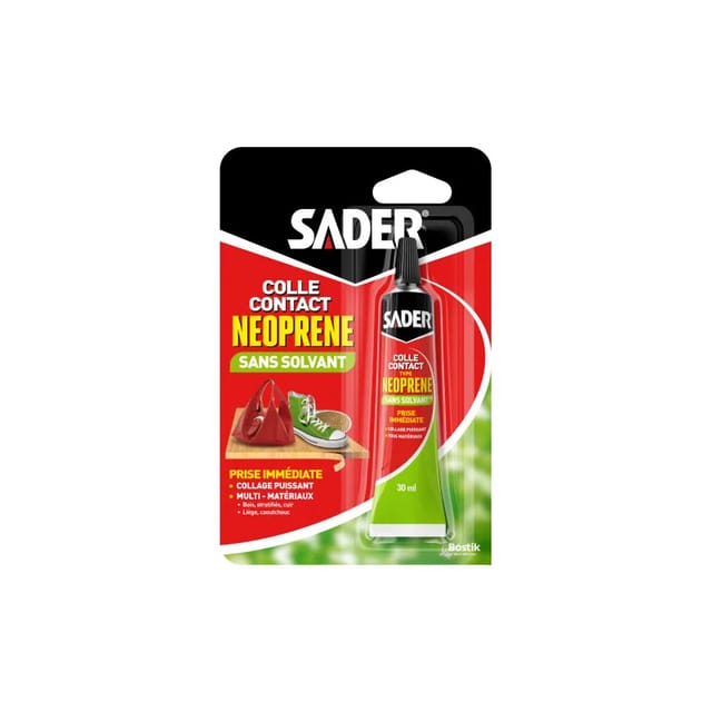 Sader - Lösungsmittelfreier Kontaktkleber vom Typ Neopren, Tube 30ml.