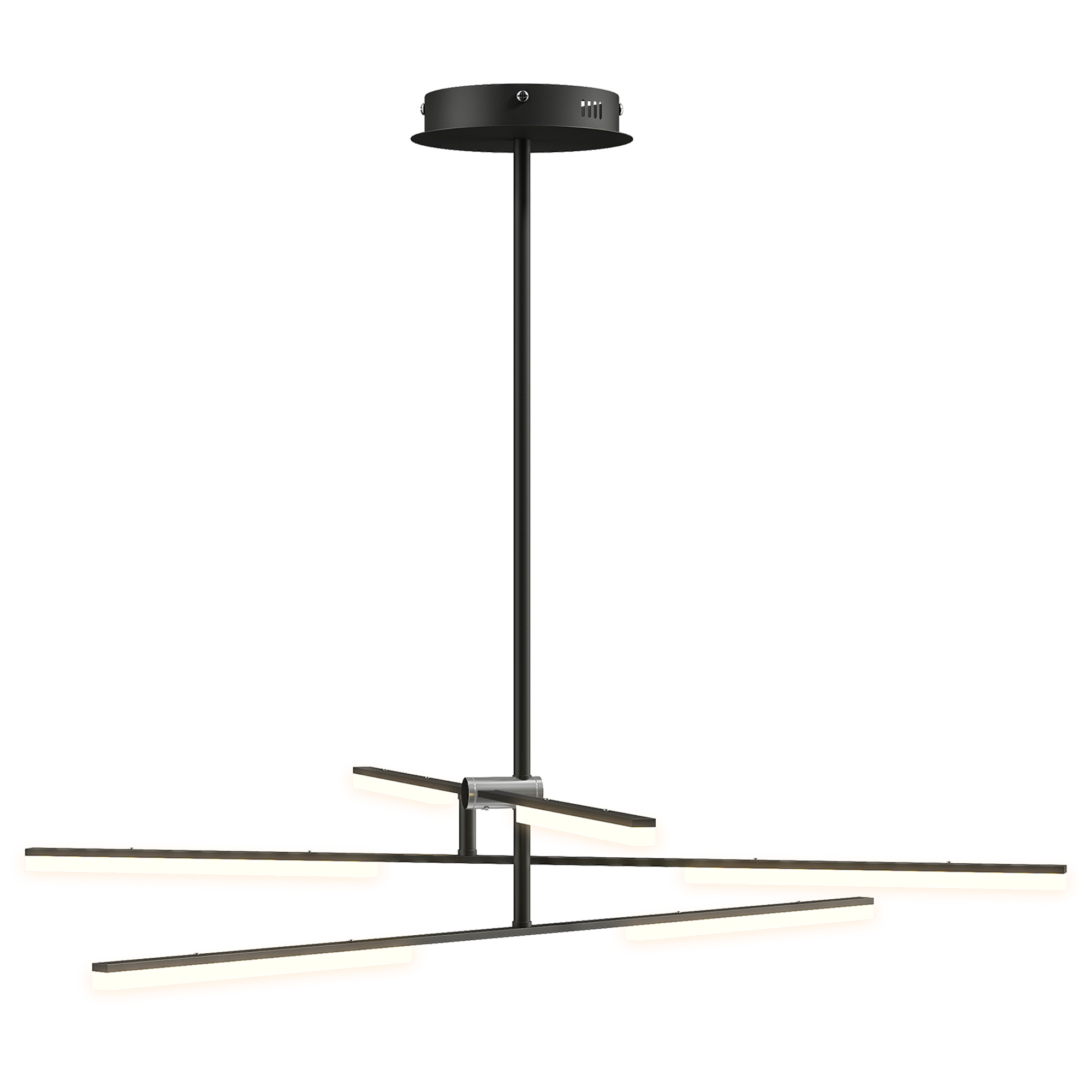 Moderne Led-deckenleuchte Ø 100 X 79 Cm Mit Acrylschirm. Verstellbarer Lichtwinkel Für Wohnzimmer, Schlafzimmer Oder Küche.