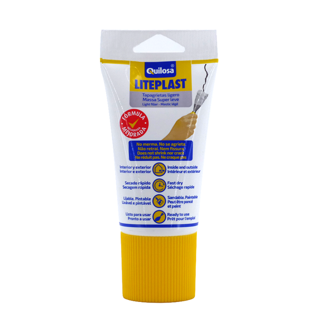 Quilosa - Weißer heller Kitt für Risse und Holz Liteplast 150 ml