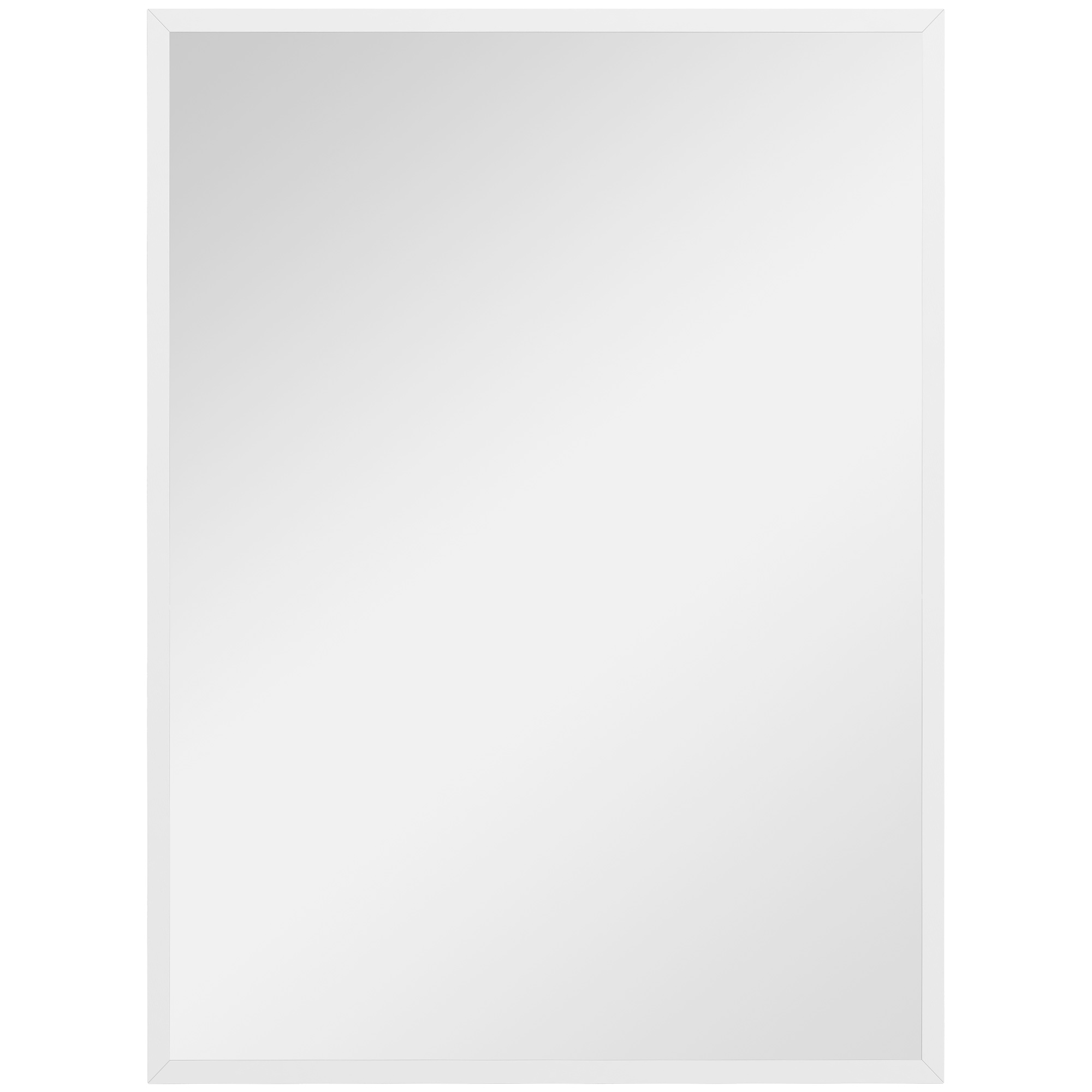 Rechteckiger Wandspiegel, 60 X 80 Cm. Rahmen Aus Mdf. Ideal Für Badezimmer, Wohnzimmer Oder Schlafzimmer. Weiß.