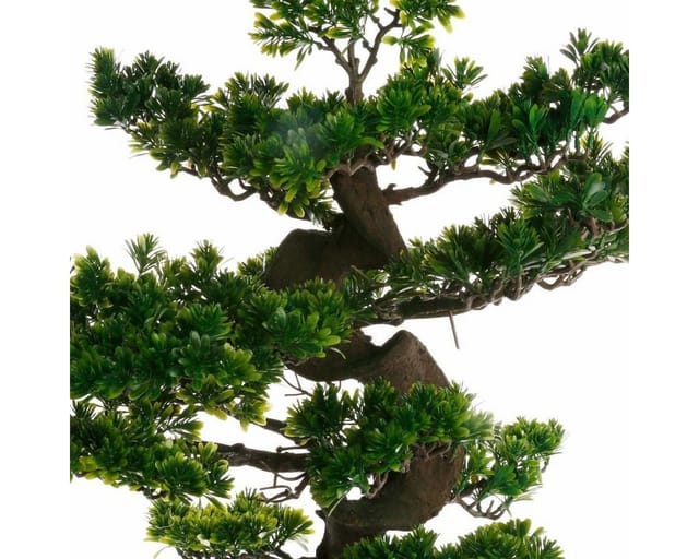 Künstlicher Bonsai-Baum, 80 cm, japanischer Stil, grün