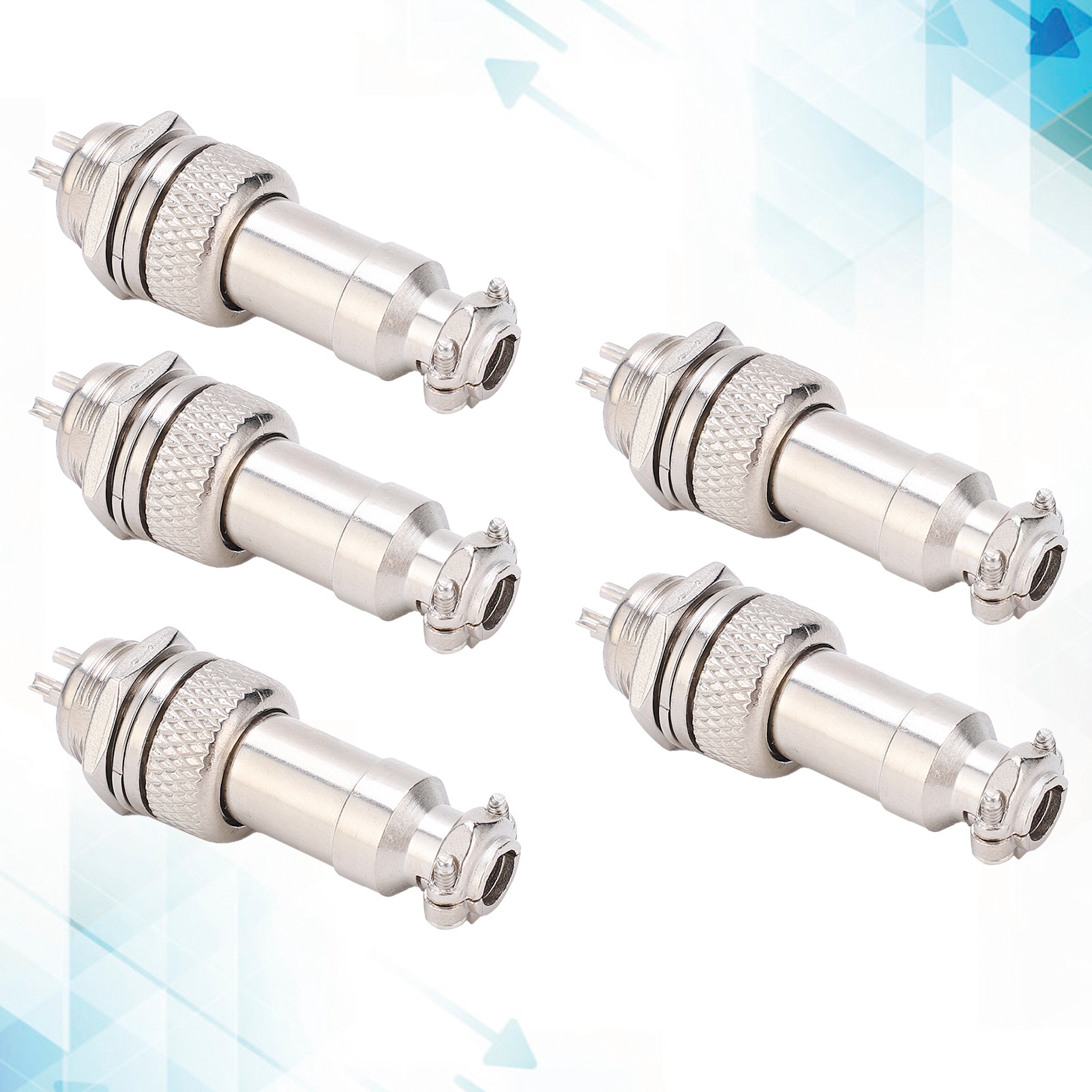 5 Gx12 Luftfahrtstecker Und -buchsen, Kompletter Satz Gx12-2-3-4-5-6p Luftfahrtstecker Und -steckverbinder, 3-polig.