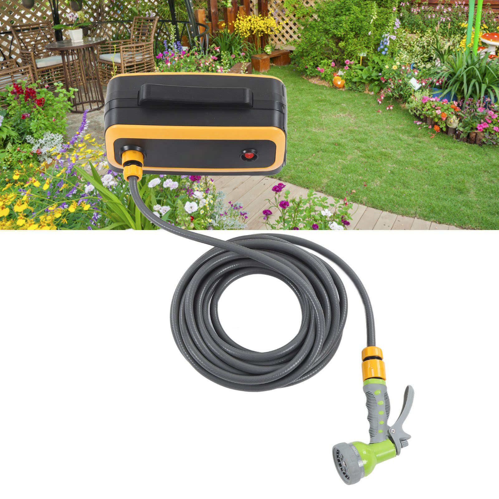 Wiederaufladbare Doppelkern-wasserpumpe Mit Lithium-ionen-akku, Selbstansaugende Landwirtschaftspumpe, Gartenbewässerungsgerät Mit Lithium-ionen-akku, Europäischer Standard 100-240 V.
