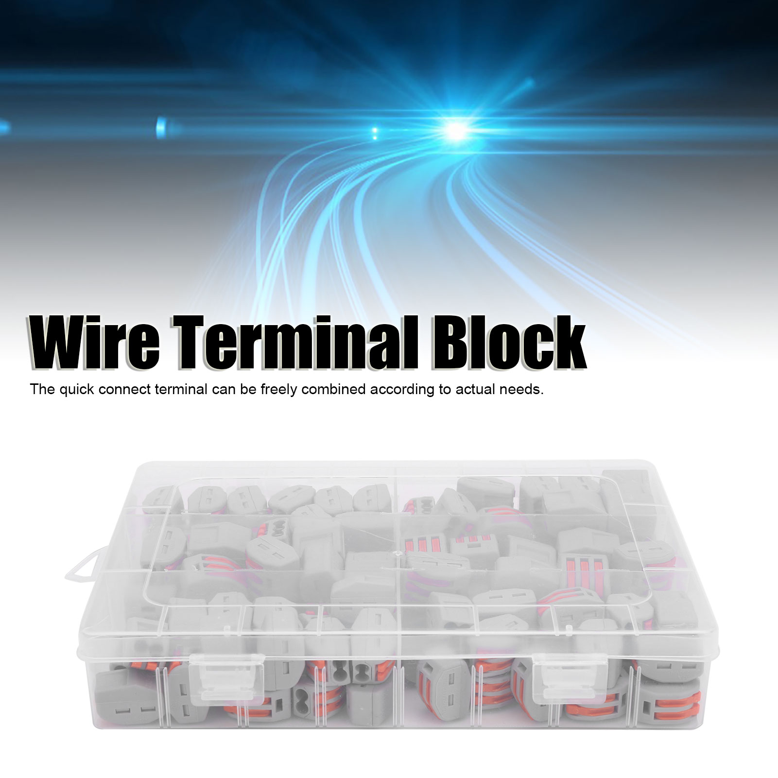Packung Mit 100 Pct212/213/215 Schnellanschlussklemmen Für Elektrische Kabel – Druckknopftyp