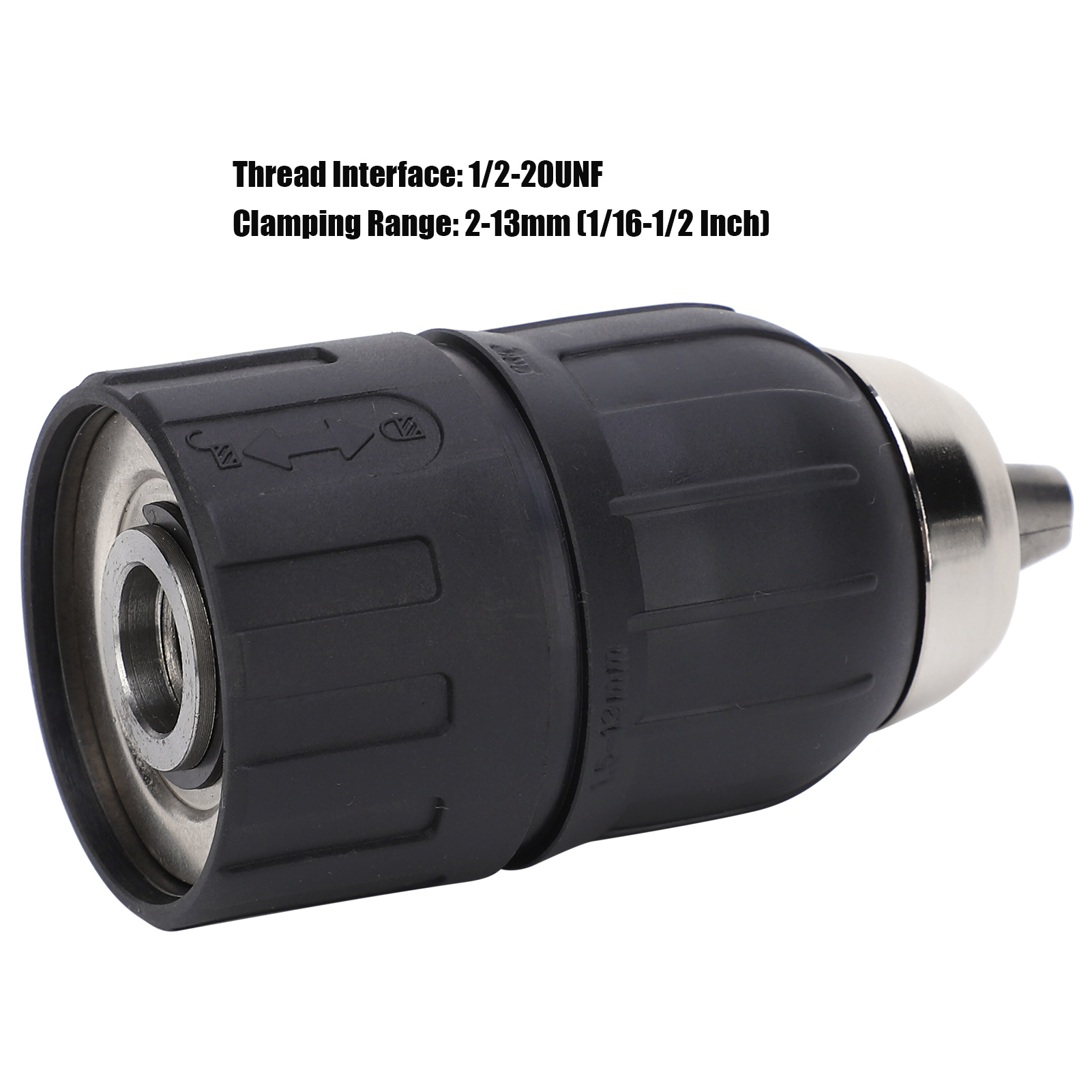 Sanou 13mm 1/2mm Gewindebohrfutter Für Große Löcher Mit Manuellem Spann- Und Verriegelungsmechanismus Für Eine Feste Und Sichere Arretierung.