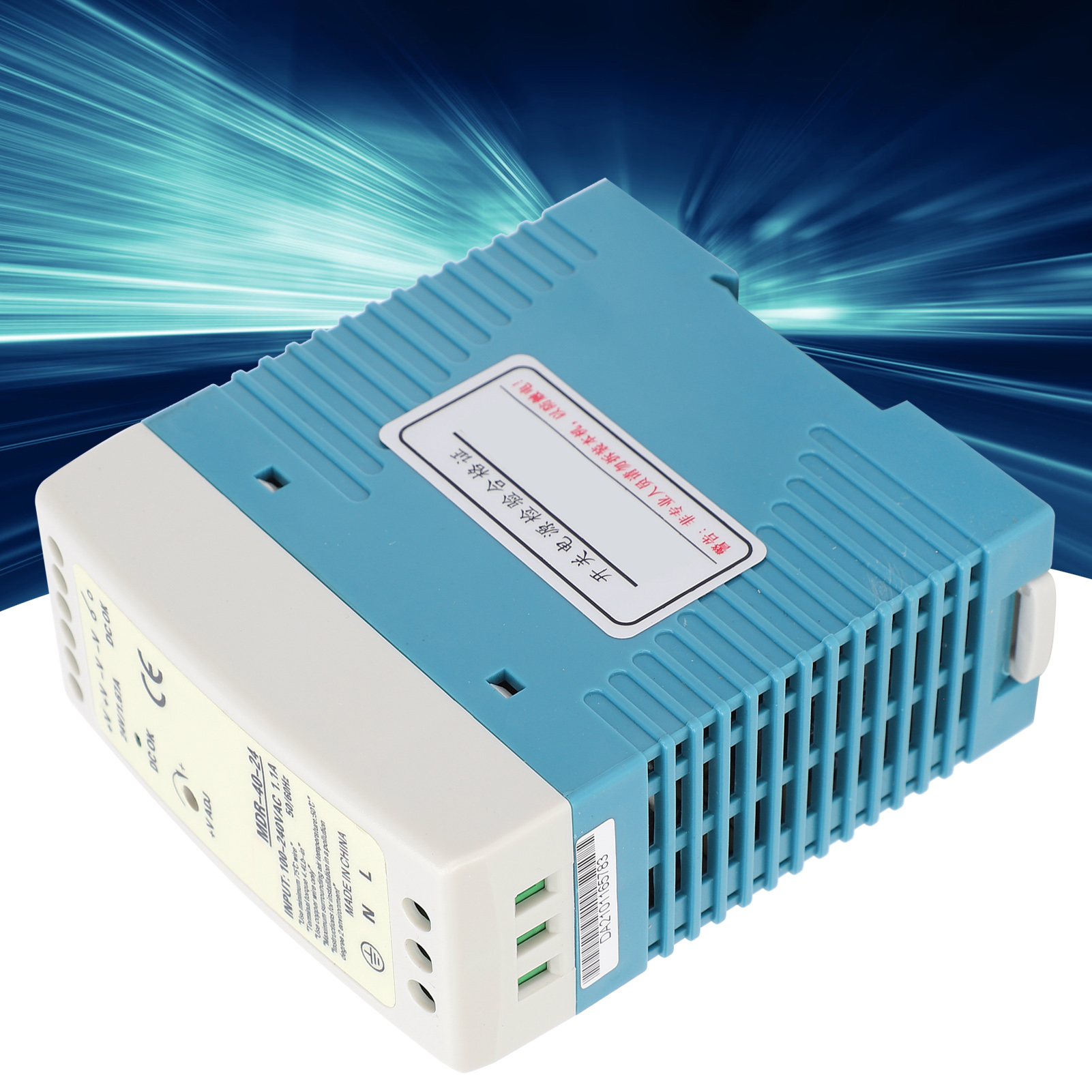 Berm@mdr-40-24 40 W, Einzelausgang, Ultradünne Schiene, Industriequalität, 100–240 V Ac Eingangsspannung