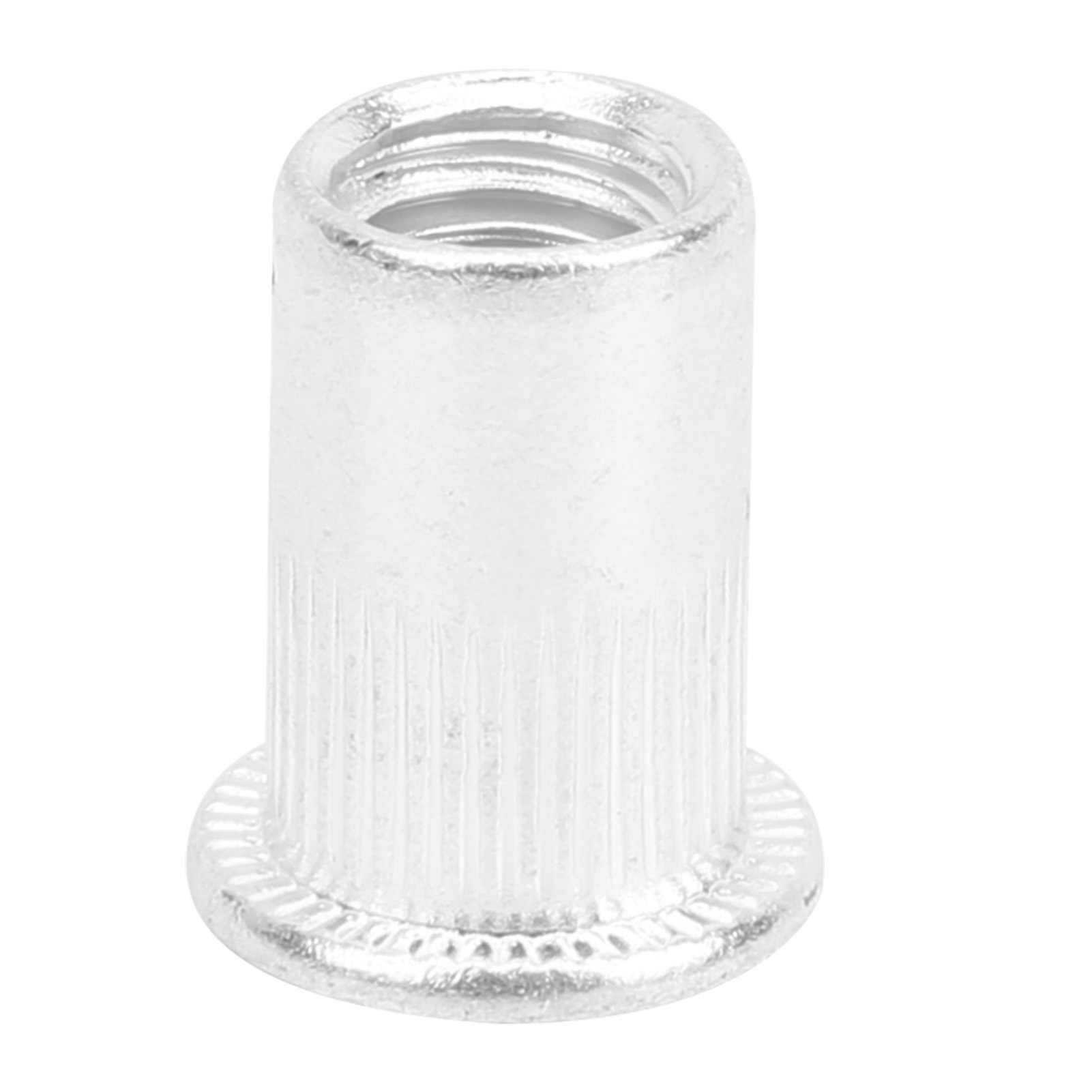 Packung Mit 100 M8-aluminium-nietmuttern Mit Flachkopf Und Vertikaler Nut