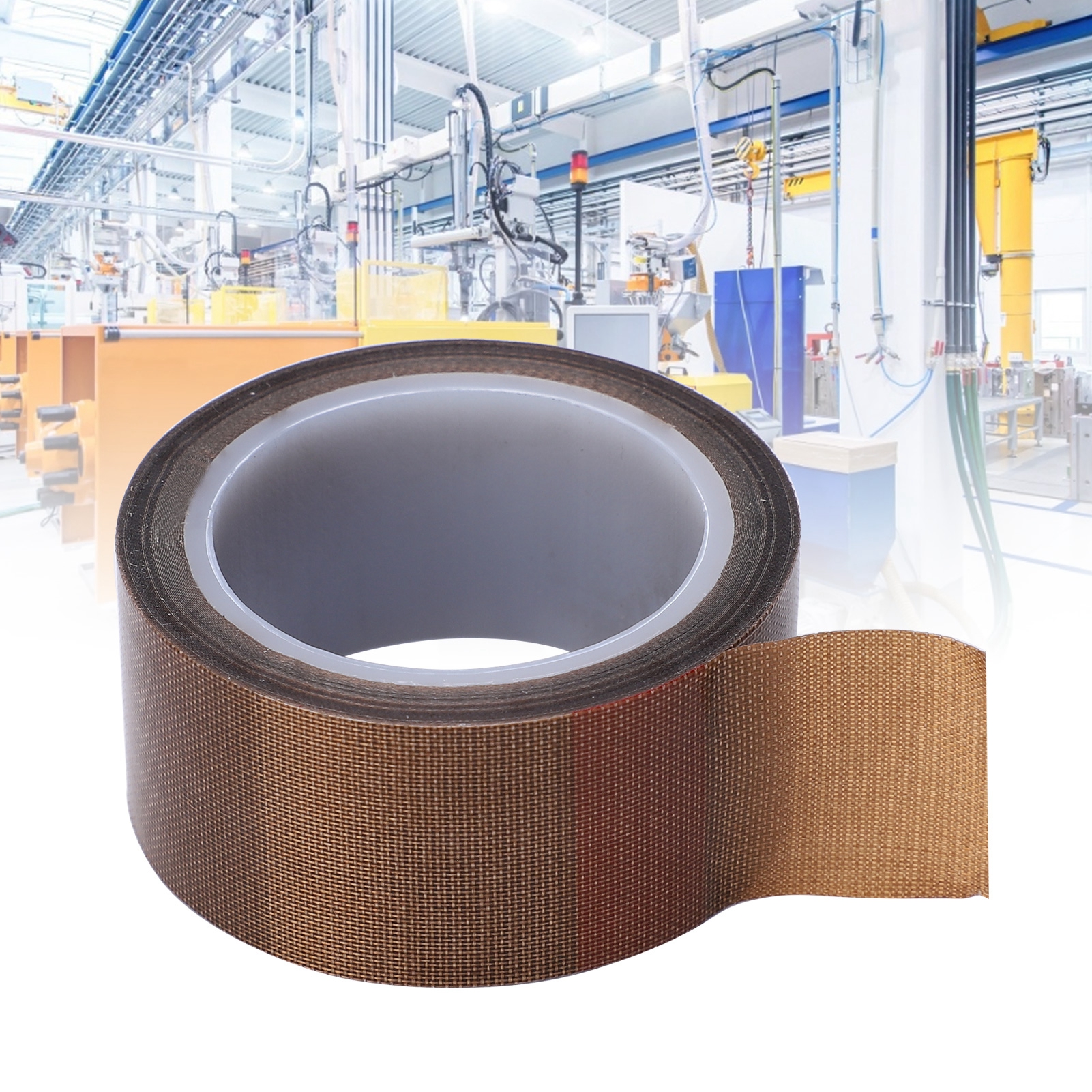 Hochtemperatur-teflonband, Hochtemperaturbeständiges, Wärmeisolierendes Teflongewebe, Schweißgerät, Hitzebeständiges Isolierband, 0,13 Mm Dick × 50 Mm Breit × 10 M Lang