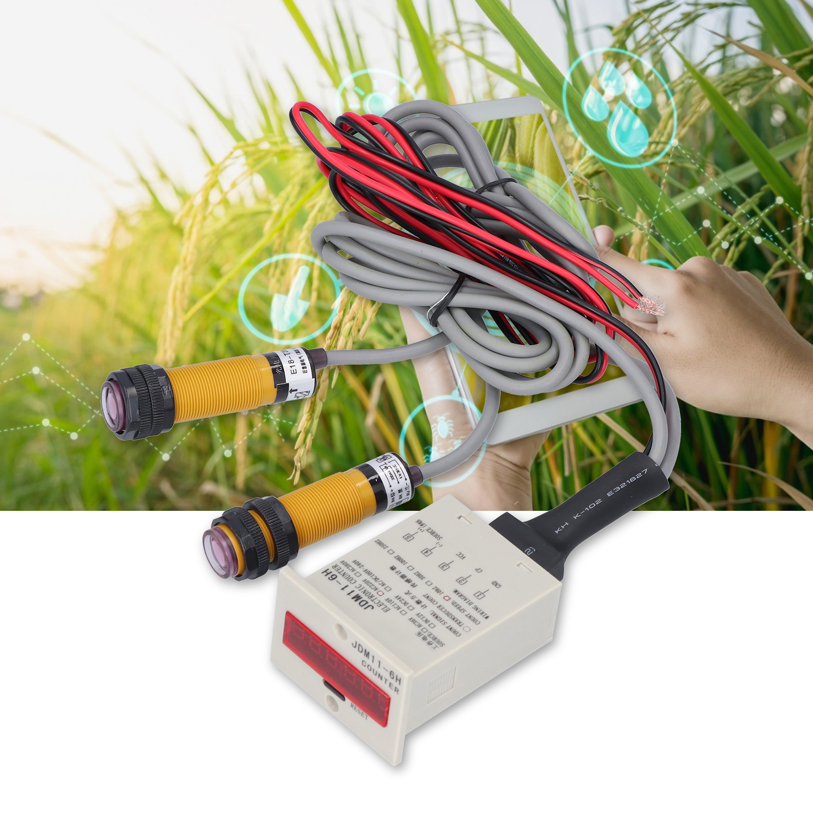 Berm® Bem-6h-t3n1-l-ct Induktives Elektronisches Digitales Industriemessgerät, 110 V Ac