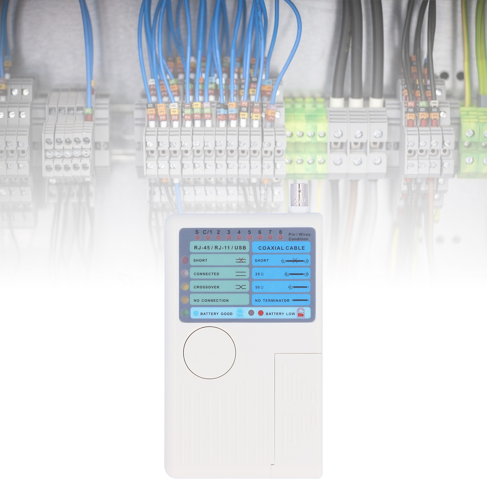 Multifunktionales Kabeltestgerät, 4-in-1-kabeltester Für Rj11/rj45/usb/bnc-koaxialkabel.