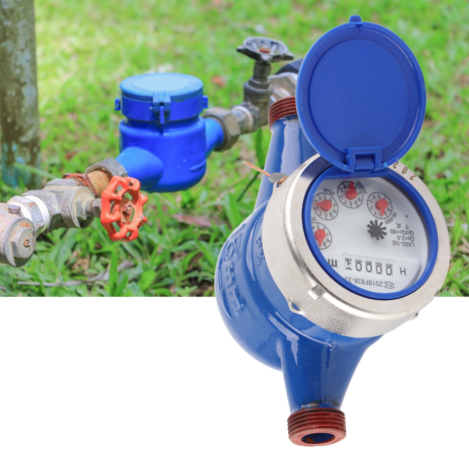 Lxsg-15e 1/2"-wasserzähler, Fernübertragungs-wasserzähler, Trockenwasserzähler, Trocken-drehschieber-wasserzähler