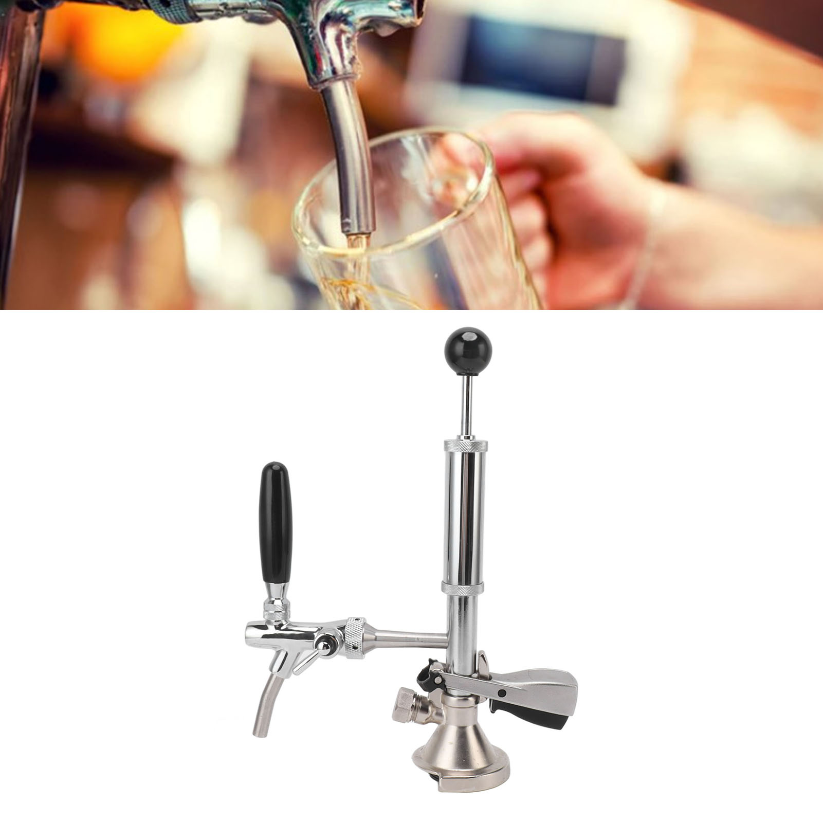Bierluftpumpe, Manuelle Bierfasspumpe, 4"-picknickpumpe, Bierzapfanlage, Kleine Luftpumpe Für Fassbierfässer Für Craft-bier, Einfache Luftpumpe Typ A.