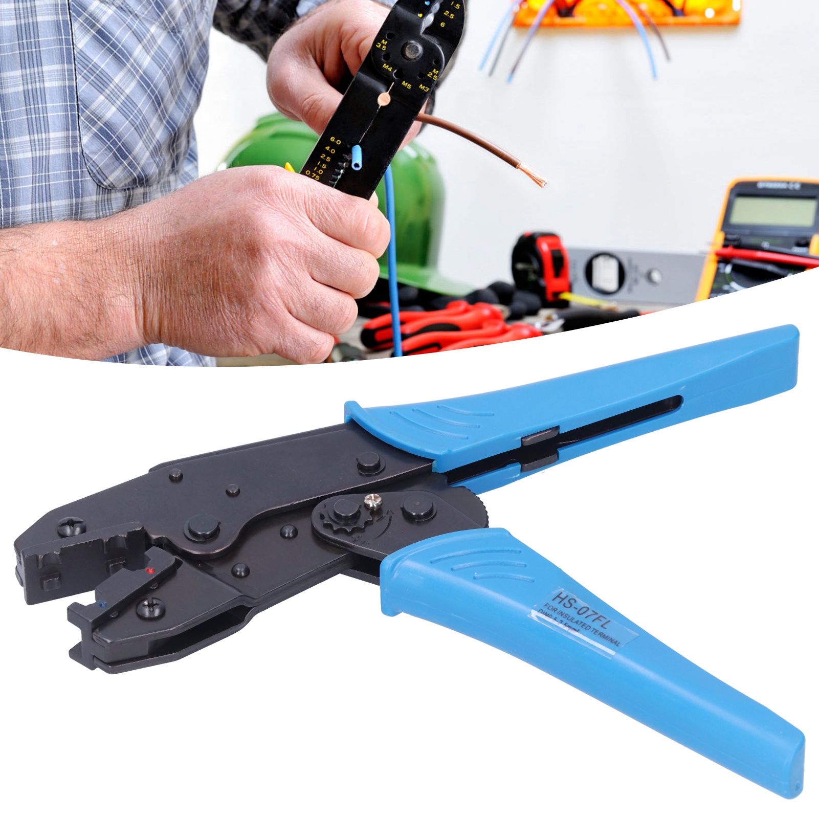 Crimpzange Für Isolierte Weibliche Flachsteckverbinder Hs-07fl