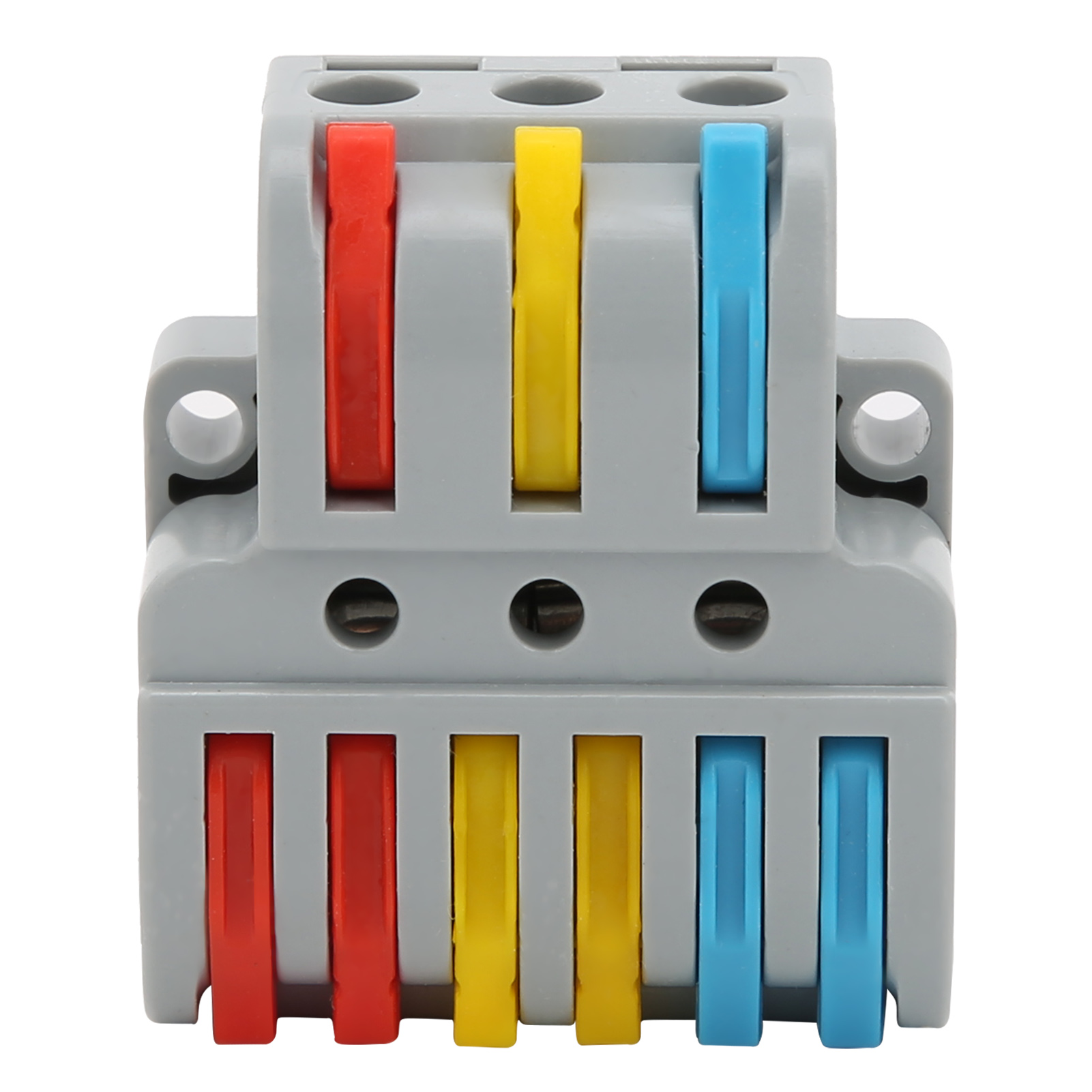 Stromverteilerblock Mit 3 Eingängen/6 Ausgängen Und Farbcodierten Schnellanschlussklemmen Lt-633