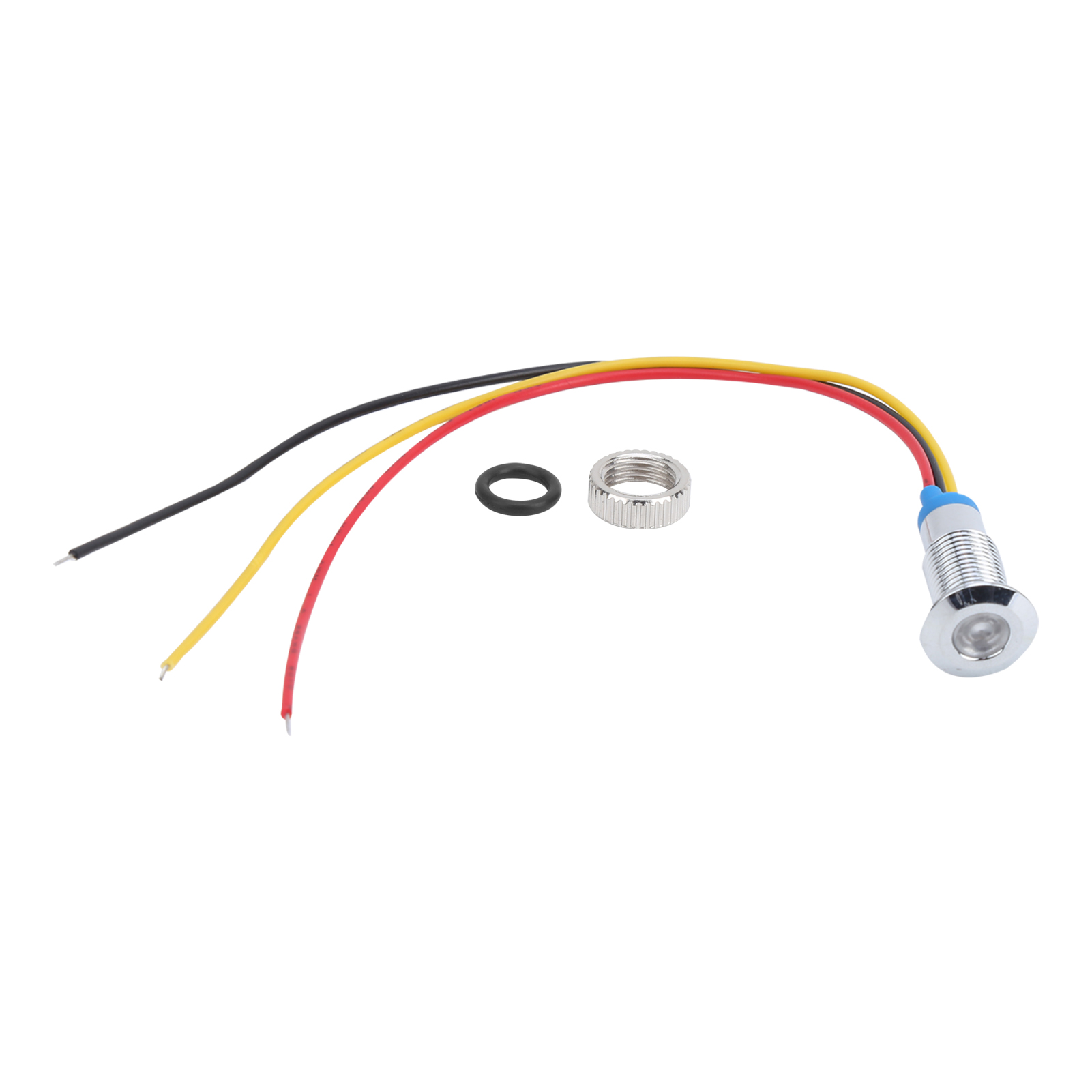 Vier Sets Werden Zusammen Verkauft, 220 V, 8 Mm Metall Wasserdichte Zweifarbige Led-anzeigen (rot Und Gelb).
