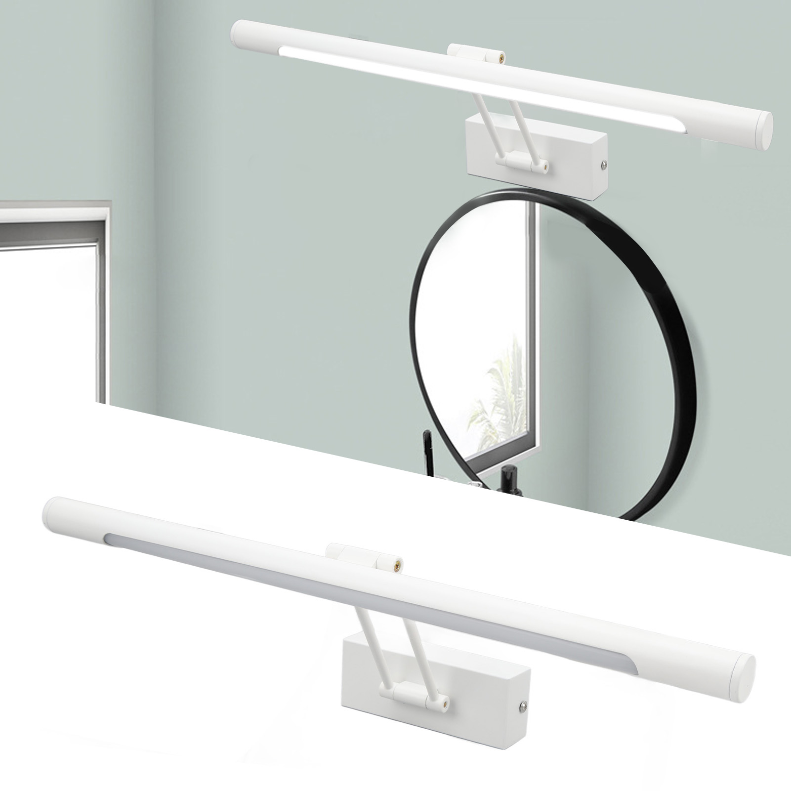 Moderne Und Verstellbare Led-schminktischlampe, 50 Cm, 5000 W Weißes Licht, Geeignet Für Badezimmer Und Schlafzimmer.