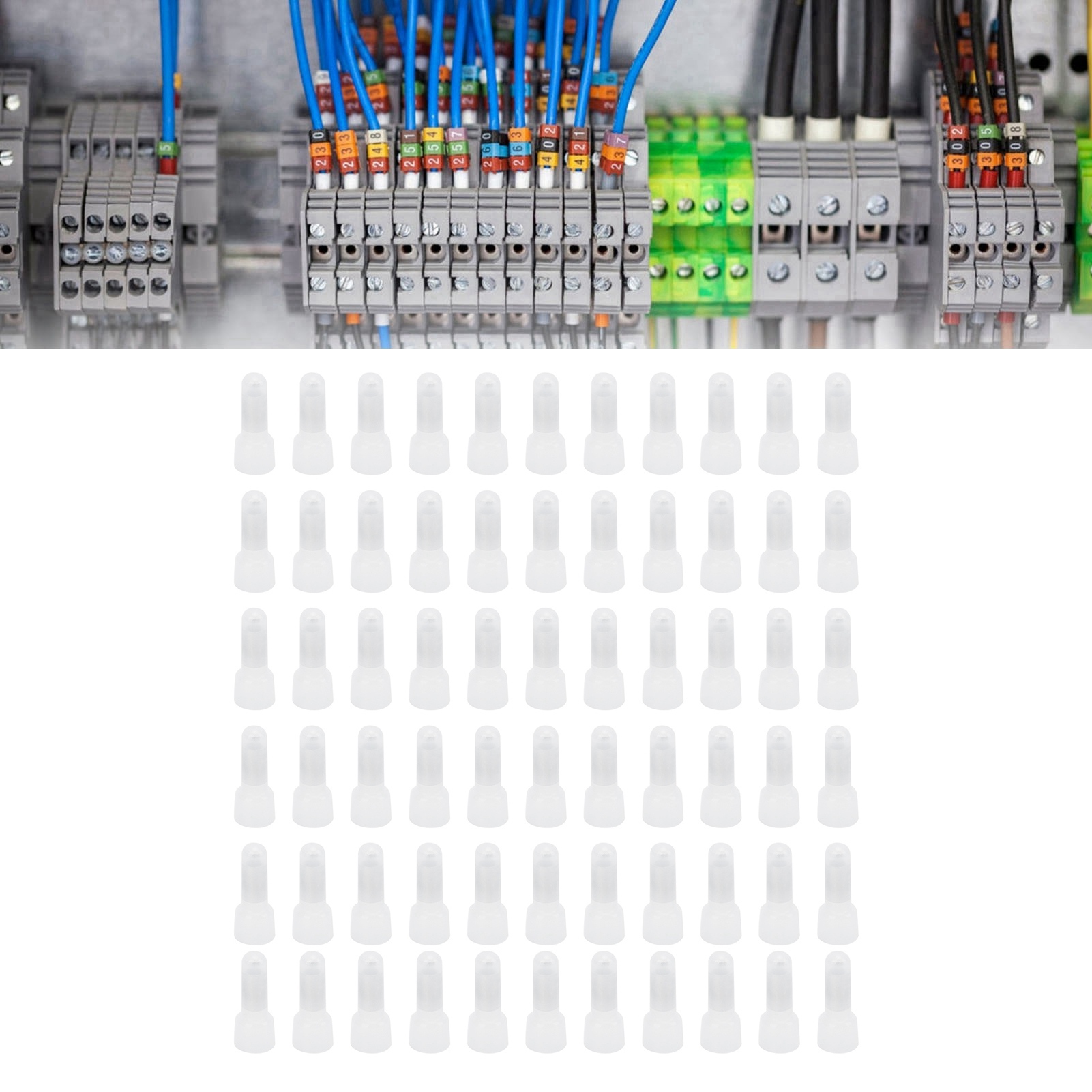 Ce1x Geschlossene Nylon-aderendhülse Ce2x Flammhemmende Schutzkappe Für Drahtanschluss Ce5x Geschlossener Anschluss (1000 Stück) Ce2