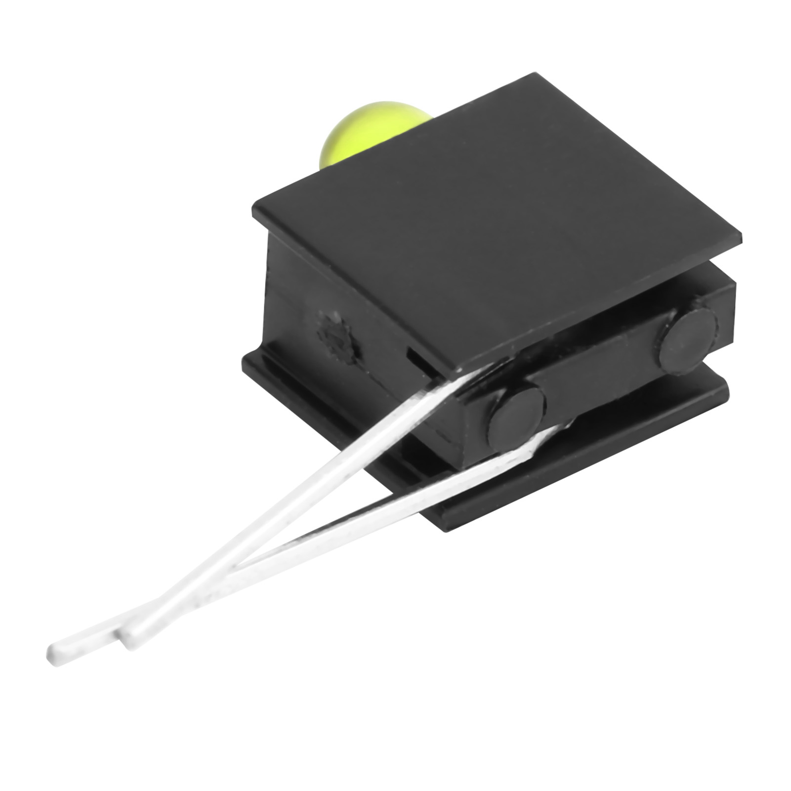 3-mm-led-lampenfassung Mit Einseitiger Bohrung/einzellochfassung, Inklusive Einer Gelbgrünen Und Einer Gelben Lampe.
