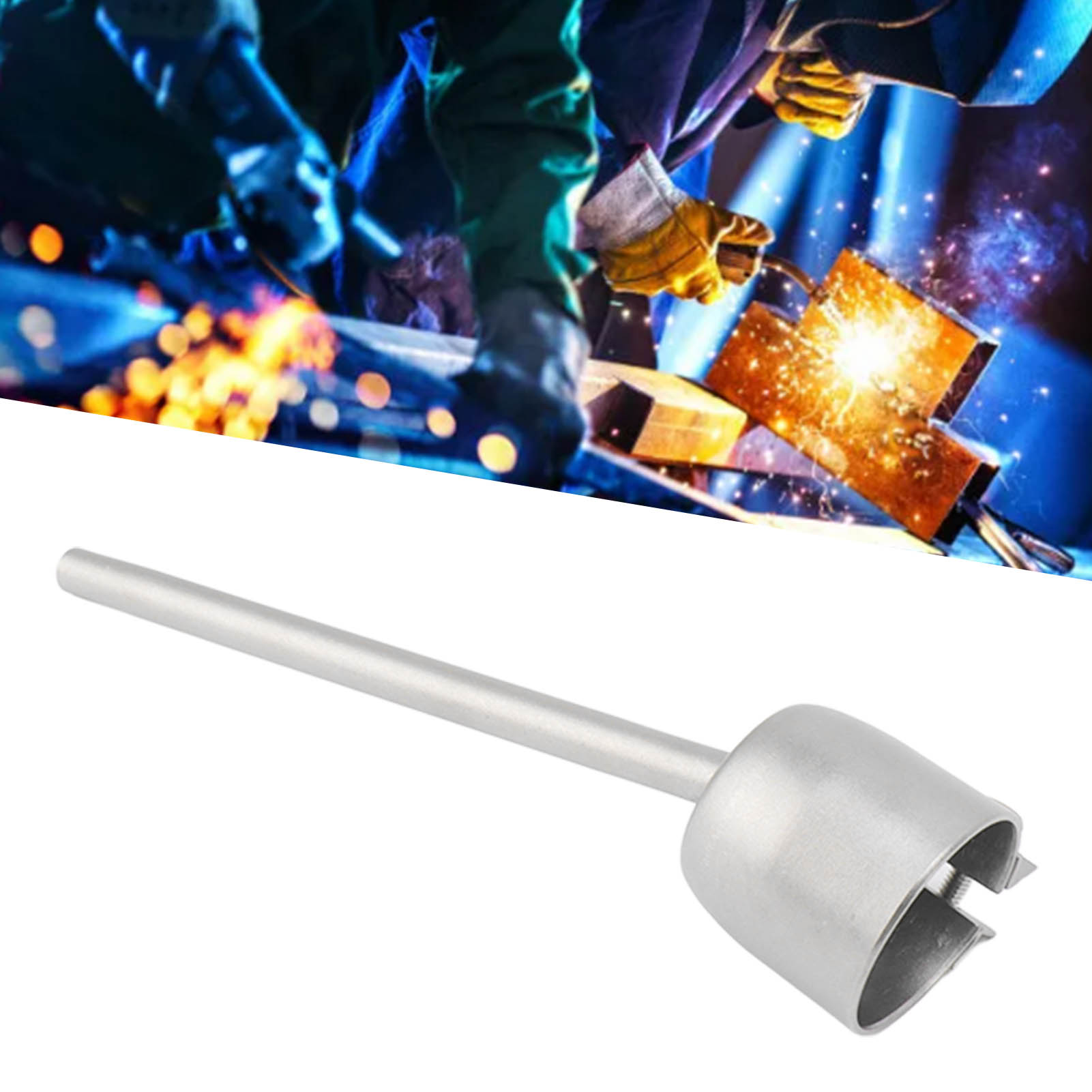 Zubehör Für Heißluft-kunststoffschweißpistole, Standard-edelstahl-schweißdüse, Hitzebeständiger Kunststoff-schweißkopf Zur Reparatur Von Rohren, Böden Und Stoßstangen, Längliche Runddüse.