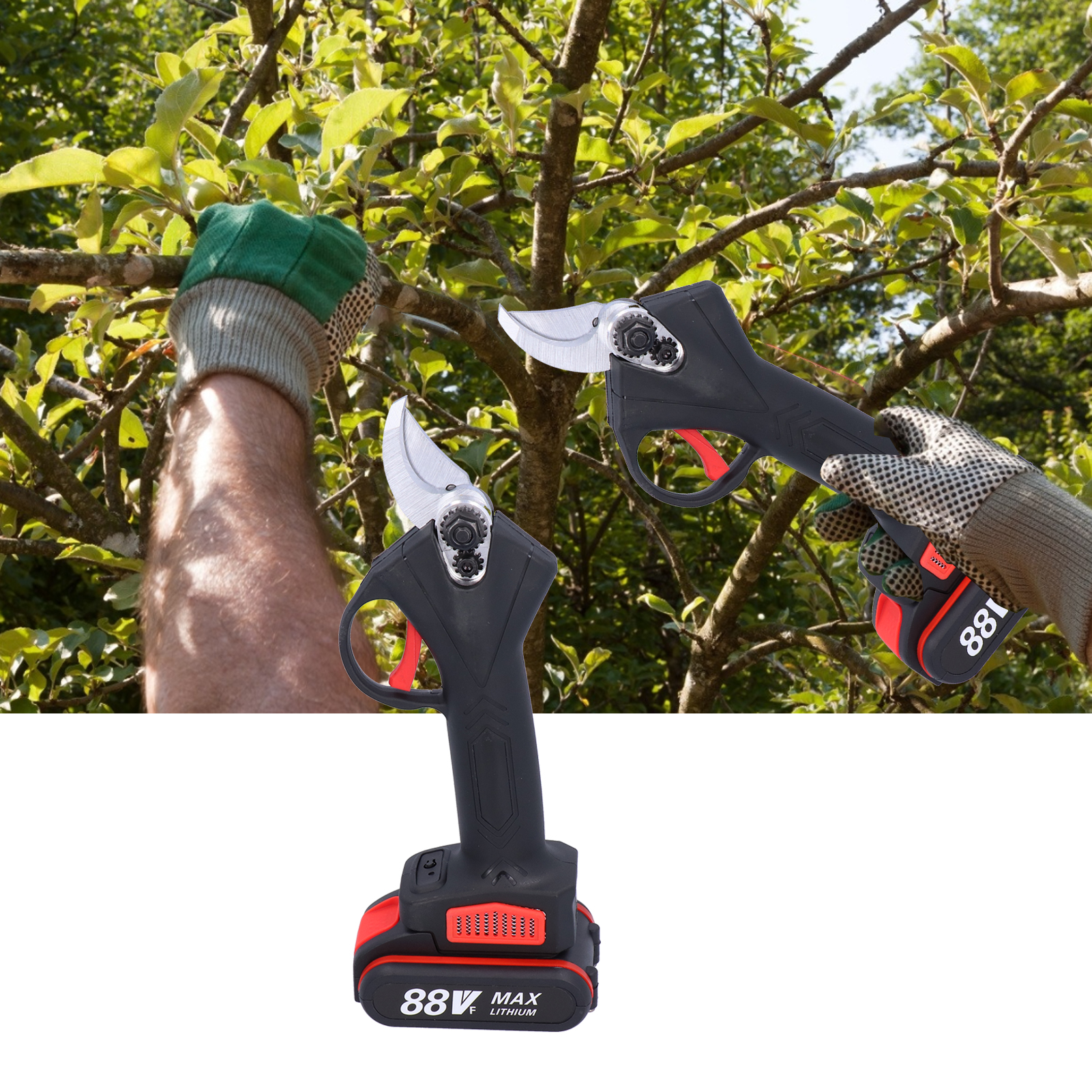 Elektrische Gartenschere, Obstbaumschere, Praktische Elektrische Astschere Für Baumäste, Europäischer Standard Ac100-240v.