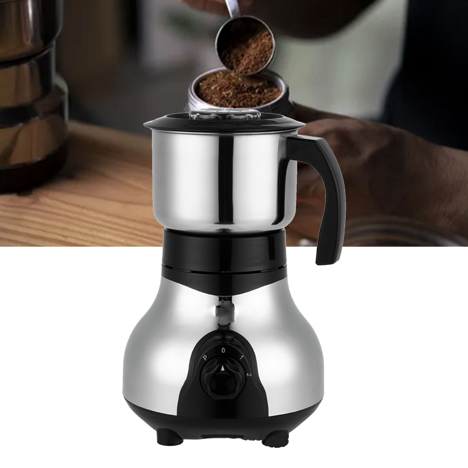 Elektrische Kaffeemühle (300 W) Für Den Heimgebrauch, Kleine Elektrische Trockenmühle, Tragbare Getreidemühle, Europäischer Standard 220 V