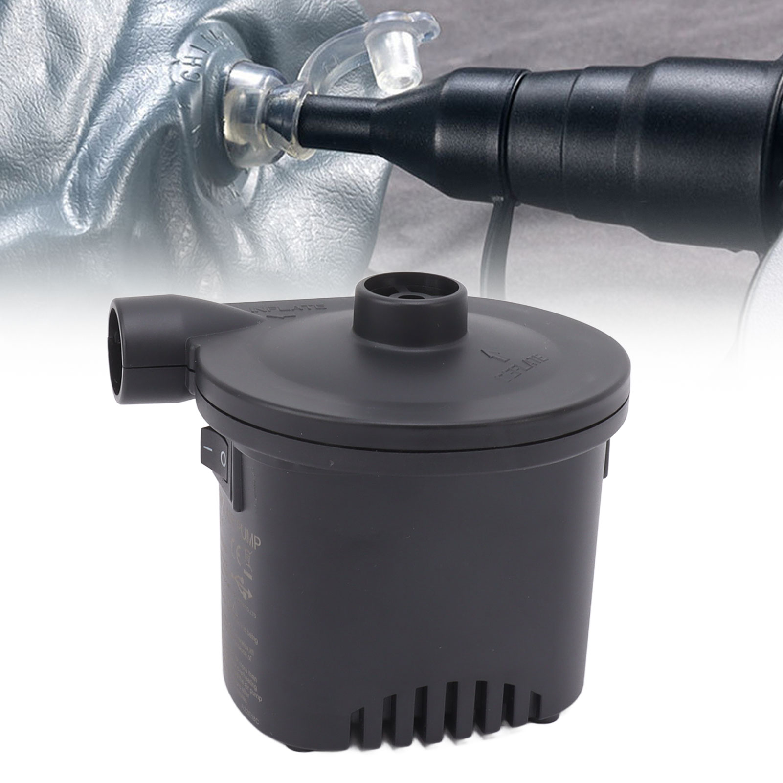 Tragbare Elektrische Luftpumpe Mit Lithiumbatterie, Elektrische Pumpe Für Schlauchboote, Kajaks Und Luftmatratzen, Kann Zum Aufblasen Und Ablassen Der Luft Verwendet Werden.