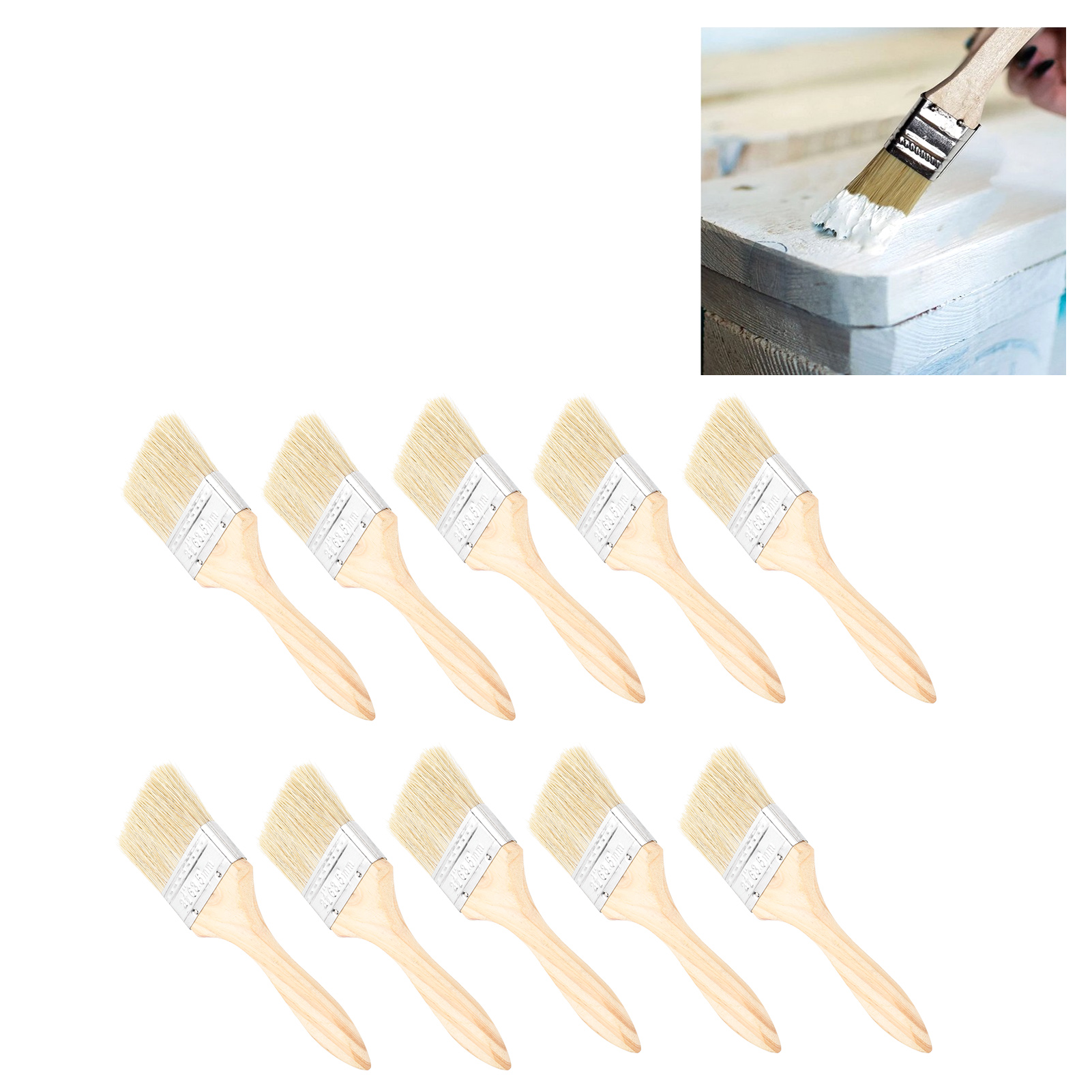 Set Mit 10 Pinseln, 6,35 Cm (2,5 Zoll)