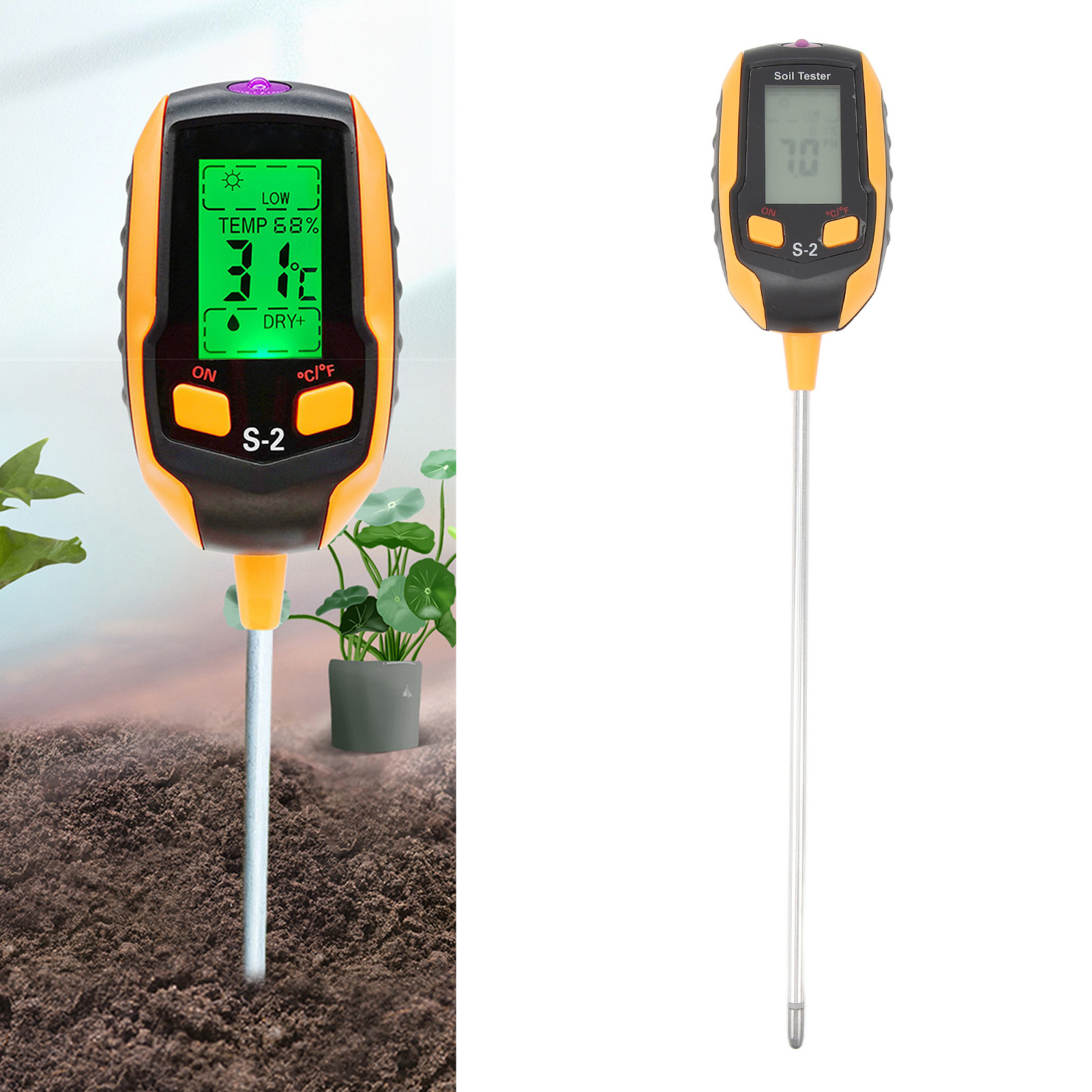 Hochpräzises 5-in-1-ph-meter, Ein Professionelles Gerät Zur Messung Von Licht, Ph-wert, Temperatur, Luftfeuchtigkeit Und Umgebungsfeuchte. Einsatzgebiete: Gartenbau, Landwirtschaft Sowie Zimmer- Und G