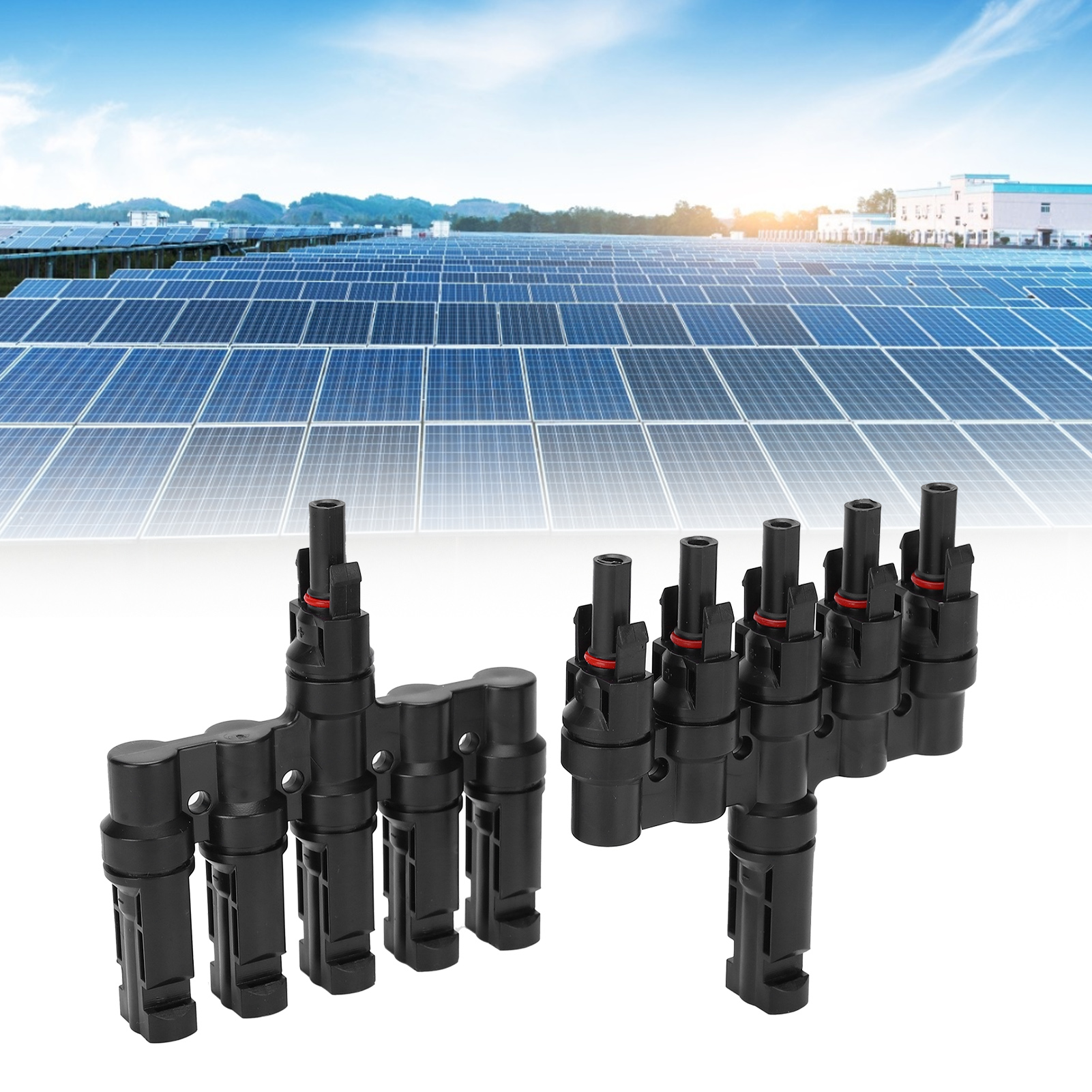Mc4 5t Sechs-wege-photovoltaikstecker, Mc4 5 Zu 1 Solarkabelstecker
