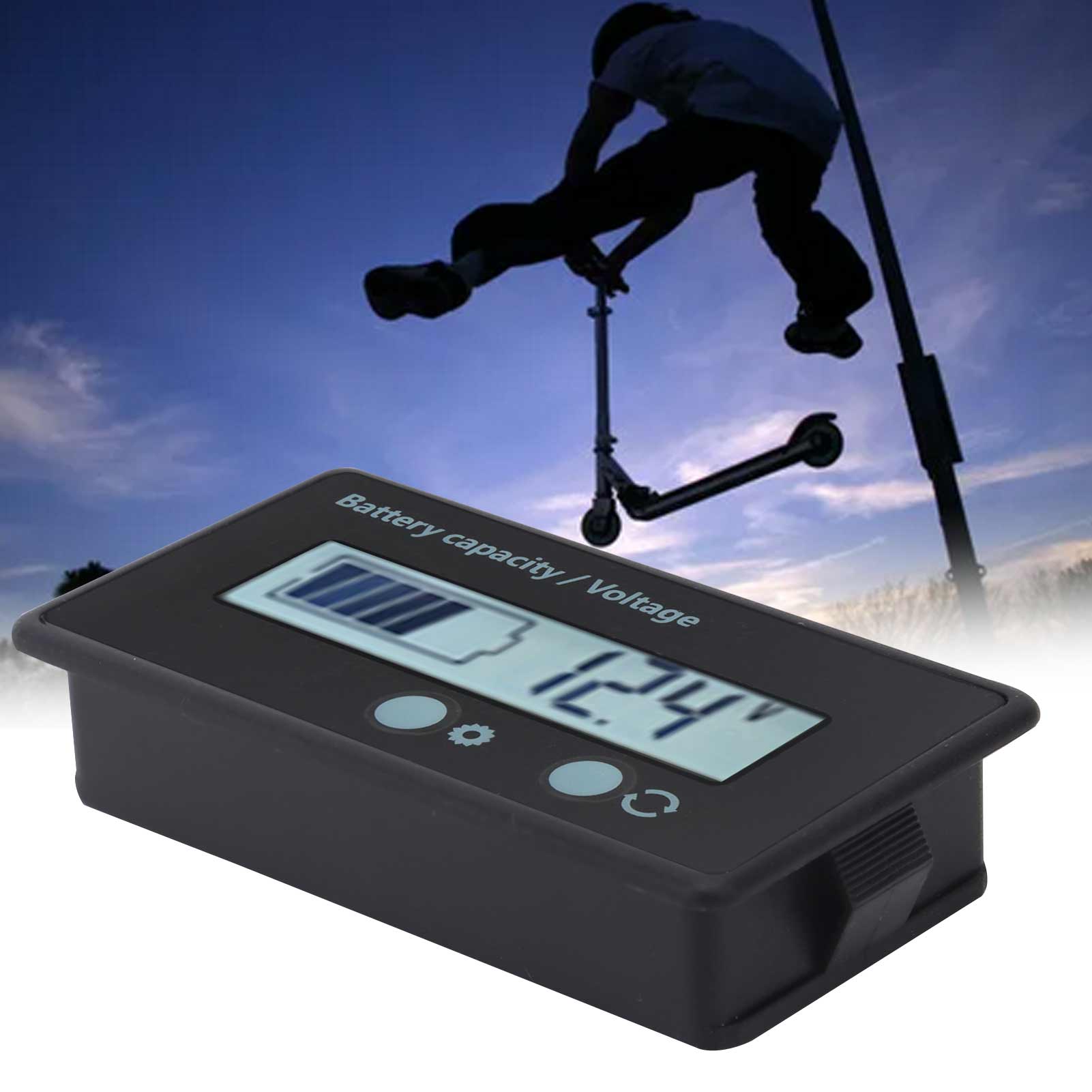 Dc10-100v Leistungsanzeige, Weiß Hinterleuchtetes Lcd-wattmeter
