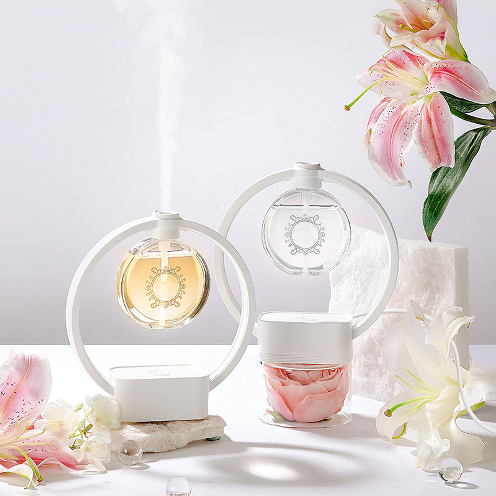 Automatischer Duftdiffusor Für Zuhause, Schlafzimmer Und Badezimmer Langanhaltender Geruchsneutralisator, Luftreiniger Und Aromadiffusor Inklusive 1 Flasche Ätherischem Öl Von Hilton.