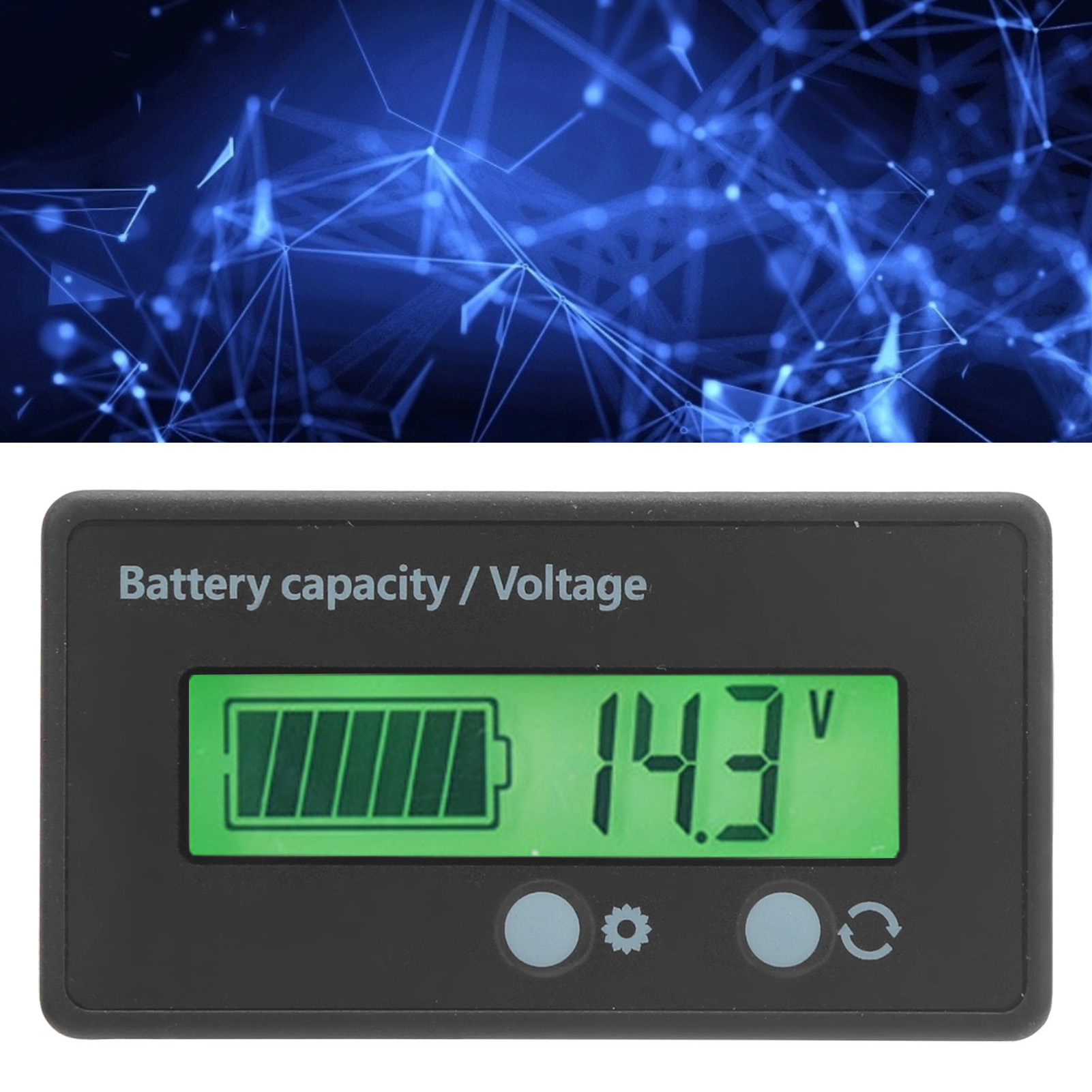 Dc10-100v-leistungsanzeige, Voltmeter, Wattmeter, Grün Hinterleuchtetes Lcd-display