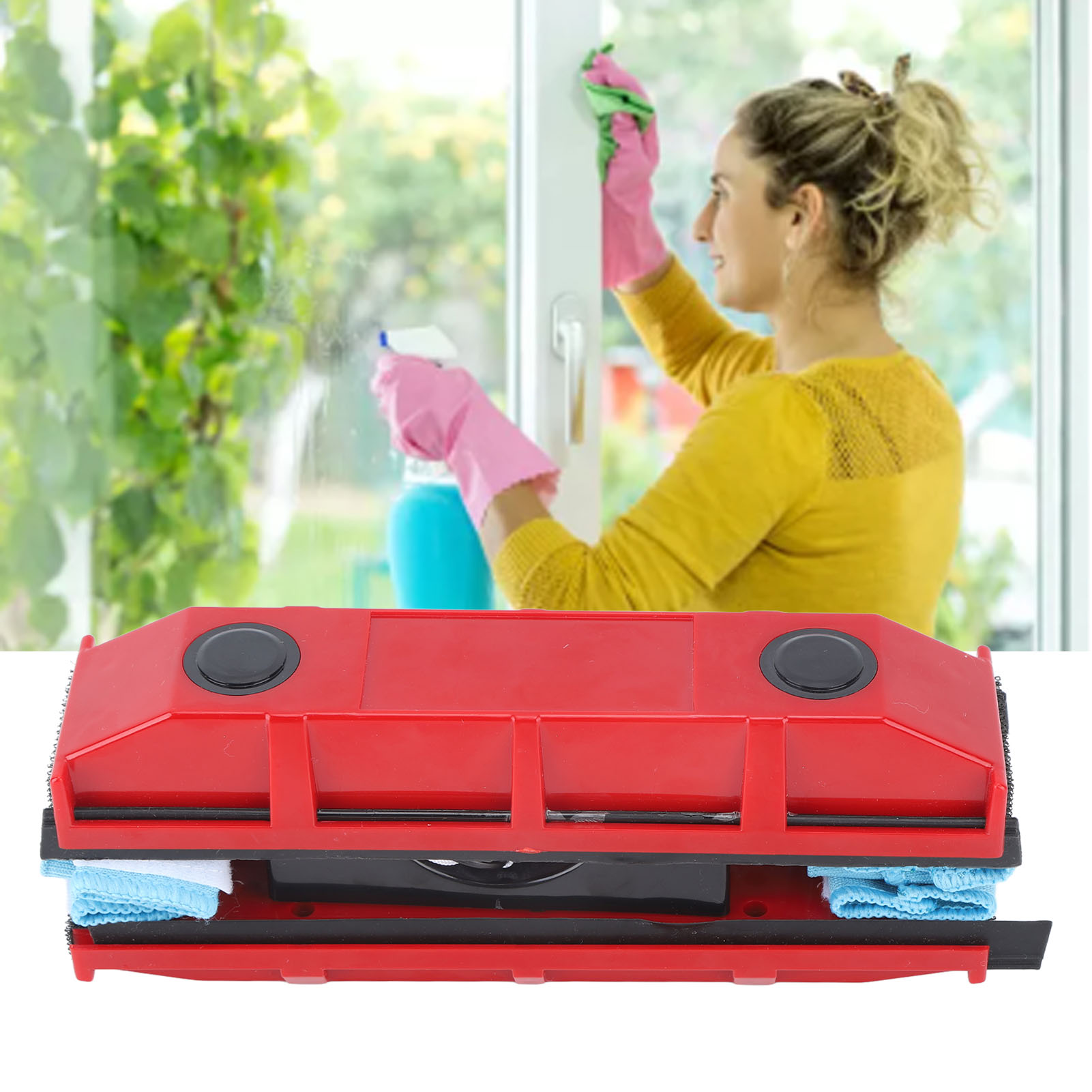Doppelseitiger Fensterreiniger Für Häuser Und Hochhäuser, Starke Saugkraft, Fensterreinigungswerkzeug, Abzieher.