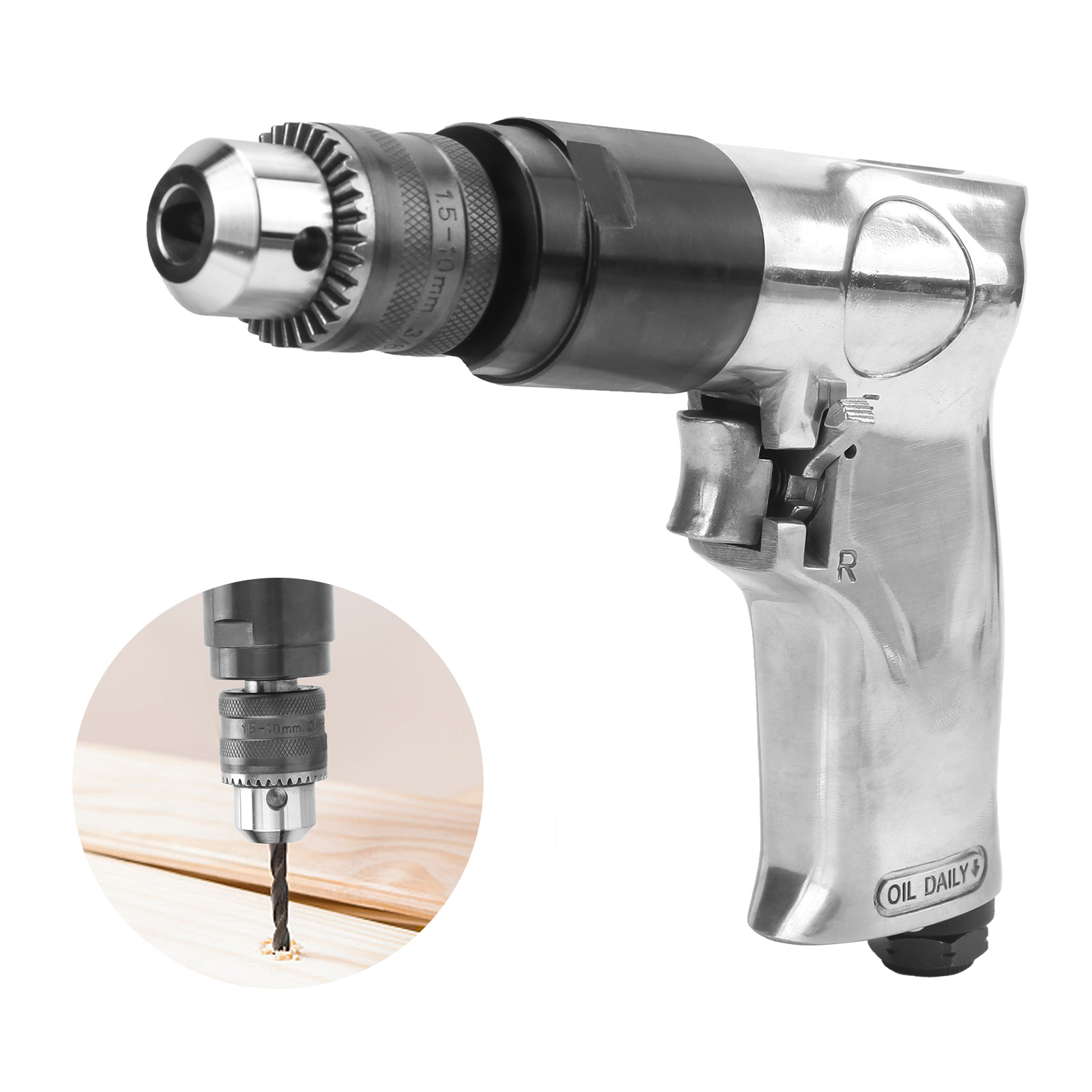 3/8"-druckluftbohrmaschine In Pistolenform, Reversible Druckluftbohrmaschine, 10-mm-druckluftbohrmaschine, Industriebohrmaschine, Holzbohrmaschine, Japanisches Modell Kp-551h.