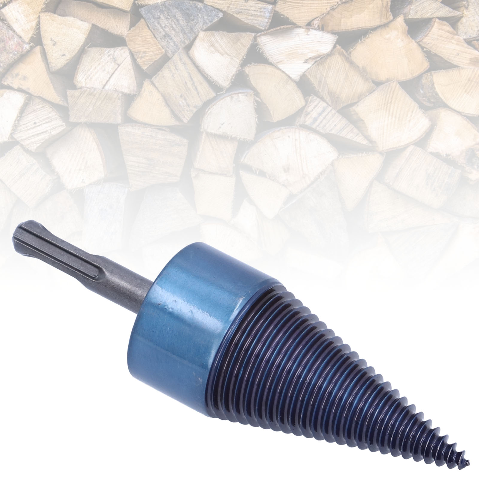 Großer (42 Mm) Blauer Holzspalter Mit Rundem Griff