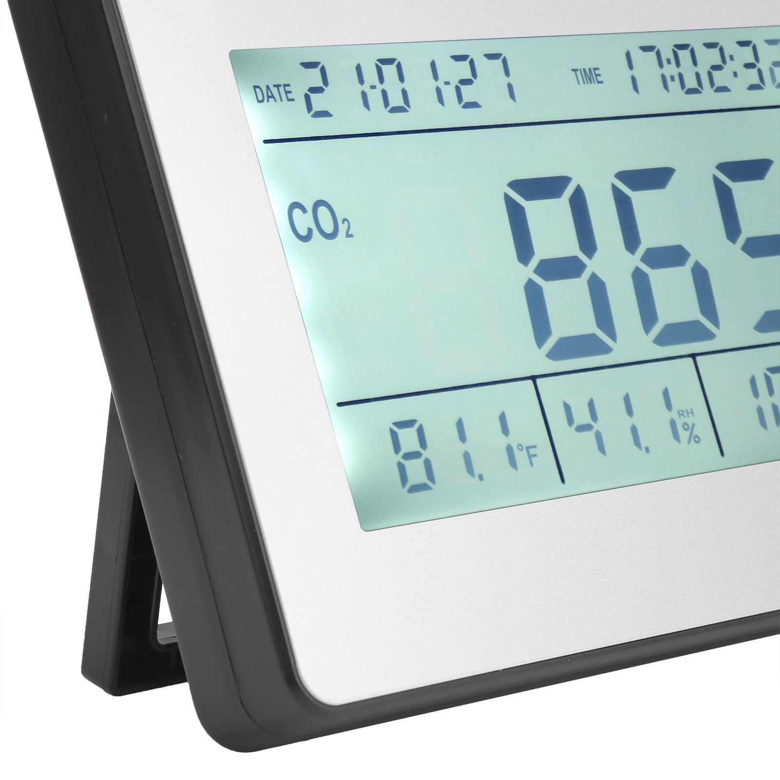 Tl-2000 Multifunktionaler Kohlendioxiddetektor Mit Lcd-datenlogger, Co2-konzentrationsdetektor, Temperatur-, Luftdruck-, Feuchtigkeits- Und Druckmessung, Kalender (europäischer Standard)