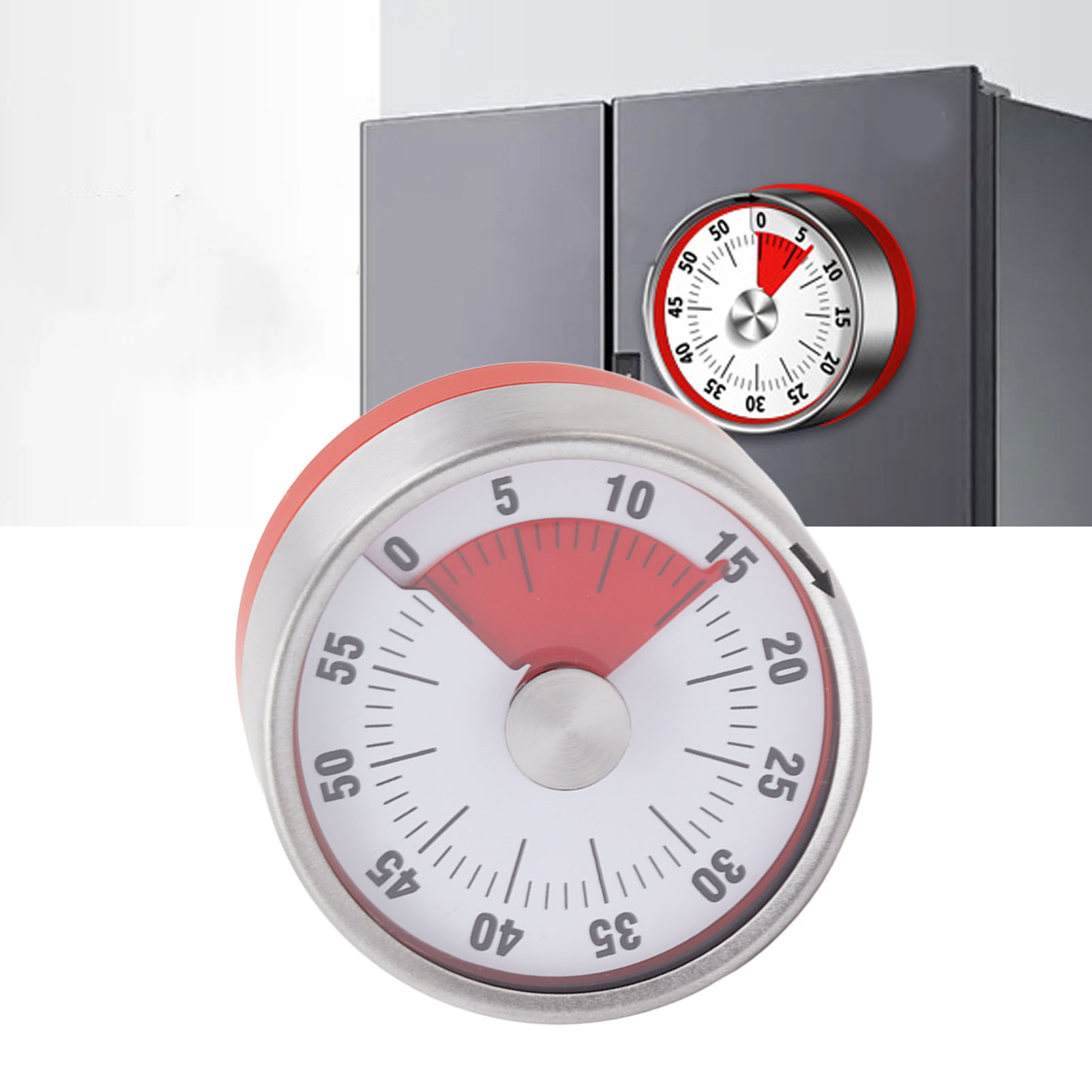 Küchentimer, Erinnerungsfunktion Zum Backen Und Kochen, Mechanischer Countdown-wecker, Hörbar, Magnetisch.